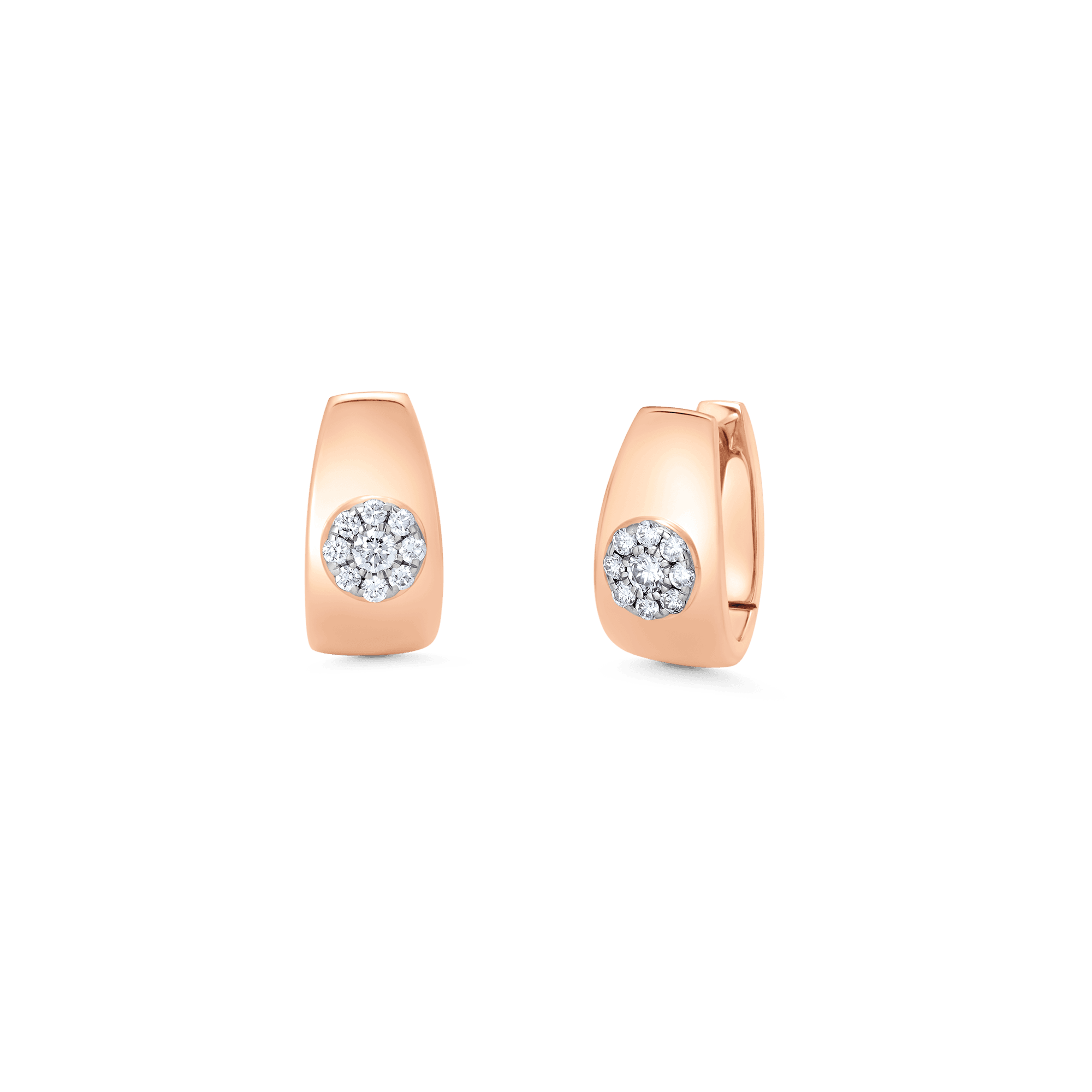 0.23 TCW Round Moissanite Diamond Huggie Earrings - Camila Brown