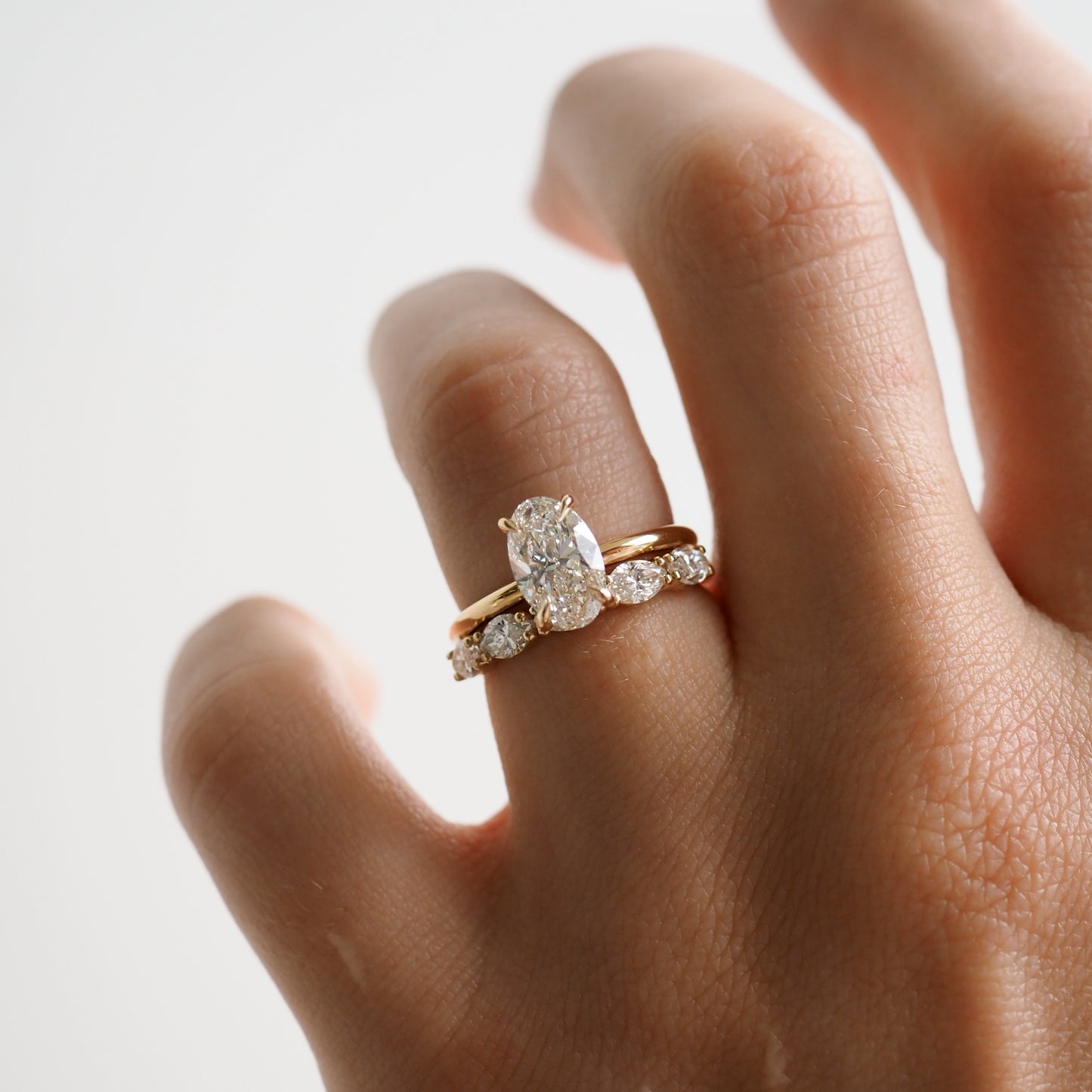 1.5 CT Oval G/VS1 CVD Diamond Solitaire Engagement Ring - Camila Brown