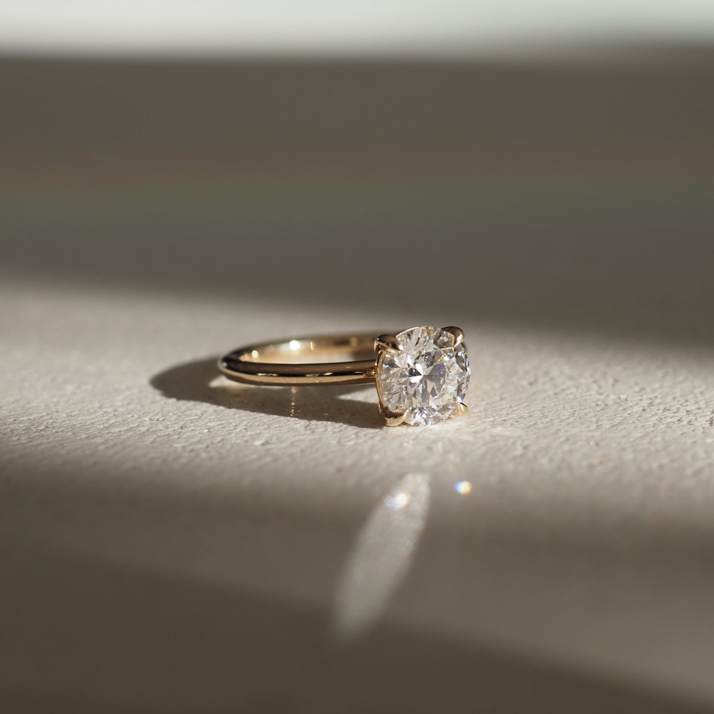 1.5 CT Round E/VS1 CVD Diamond Solitaire Engagement Ring - Camila Brown