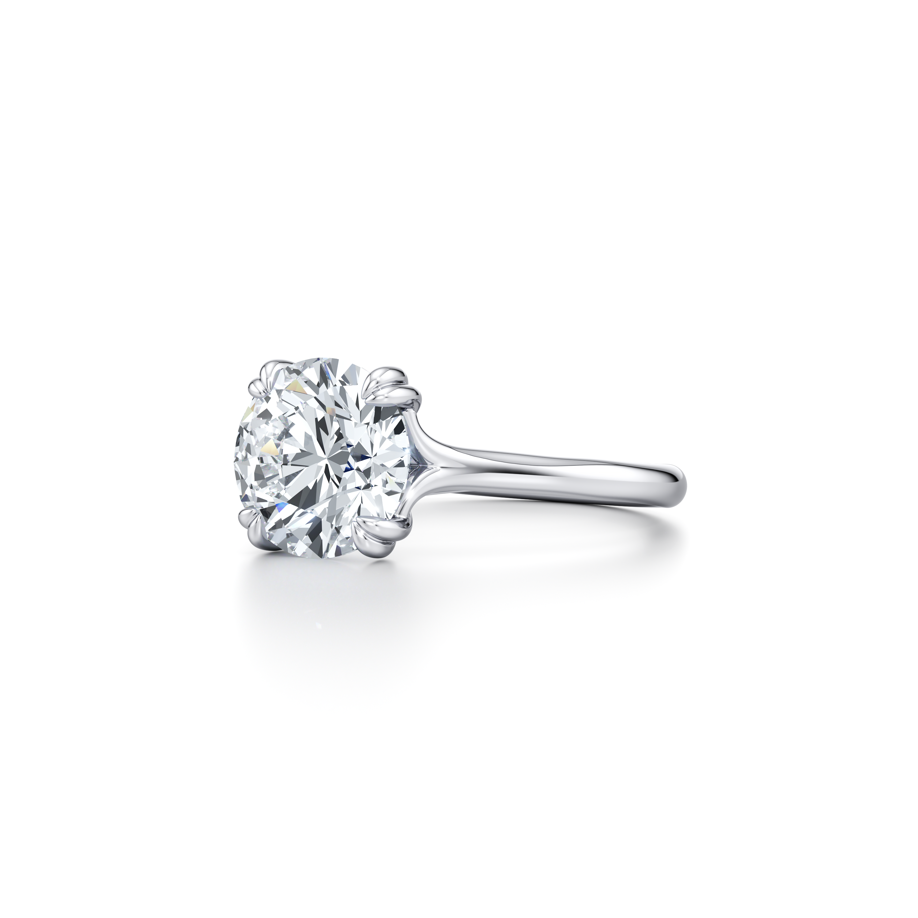 1.50 Carats Lab Grown Diamond Round Shape F-VS1 Solitaire Engagement Ring - Camila Brown