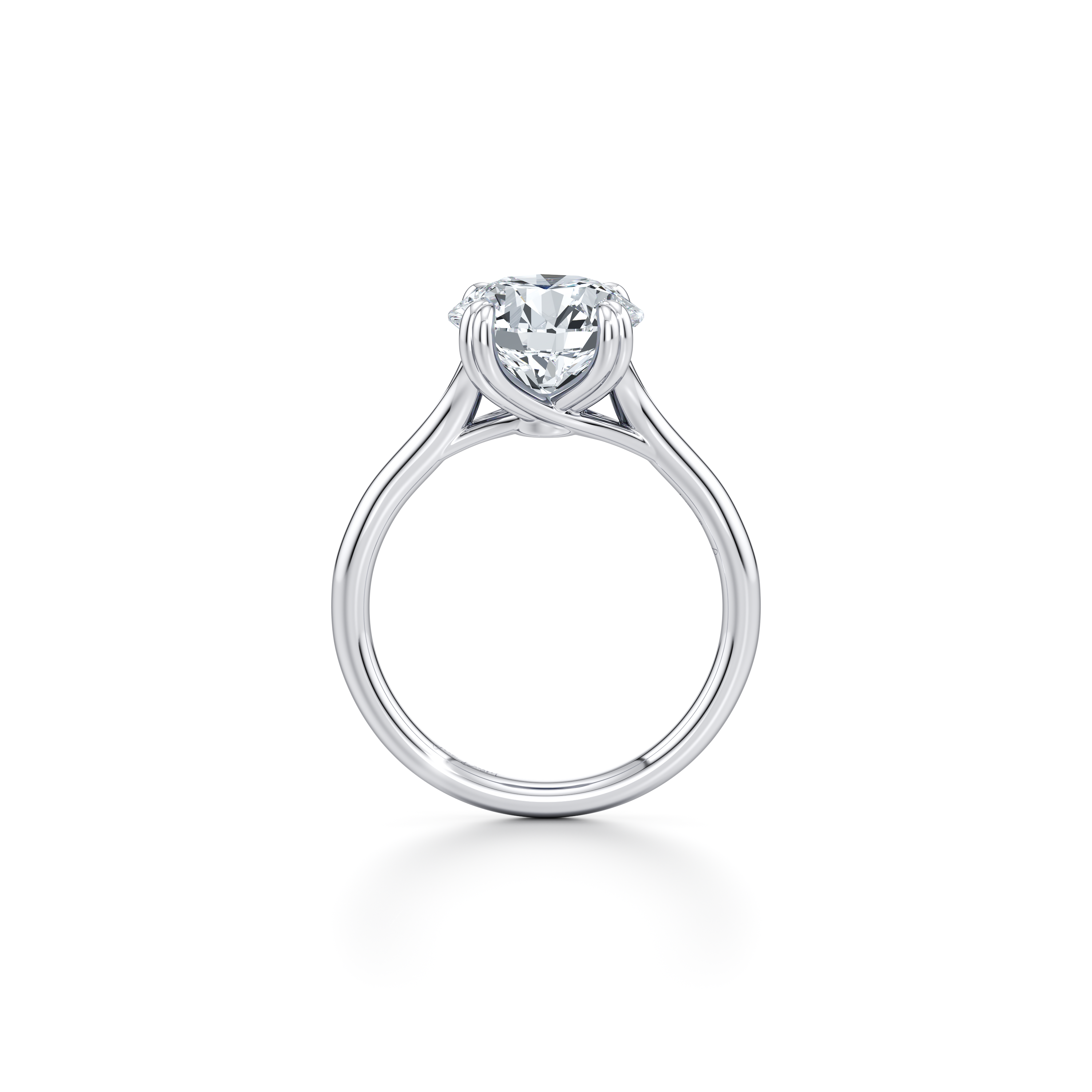 1.50 Carats Lab Grown Diamond Round Shape F-VS1 Solitaire Engagement Ring - Camila Brown