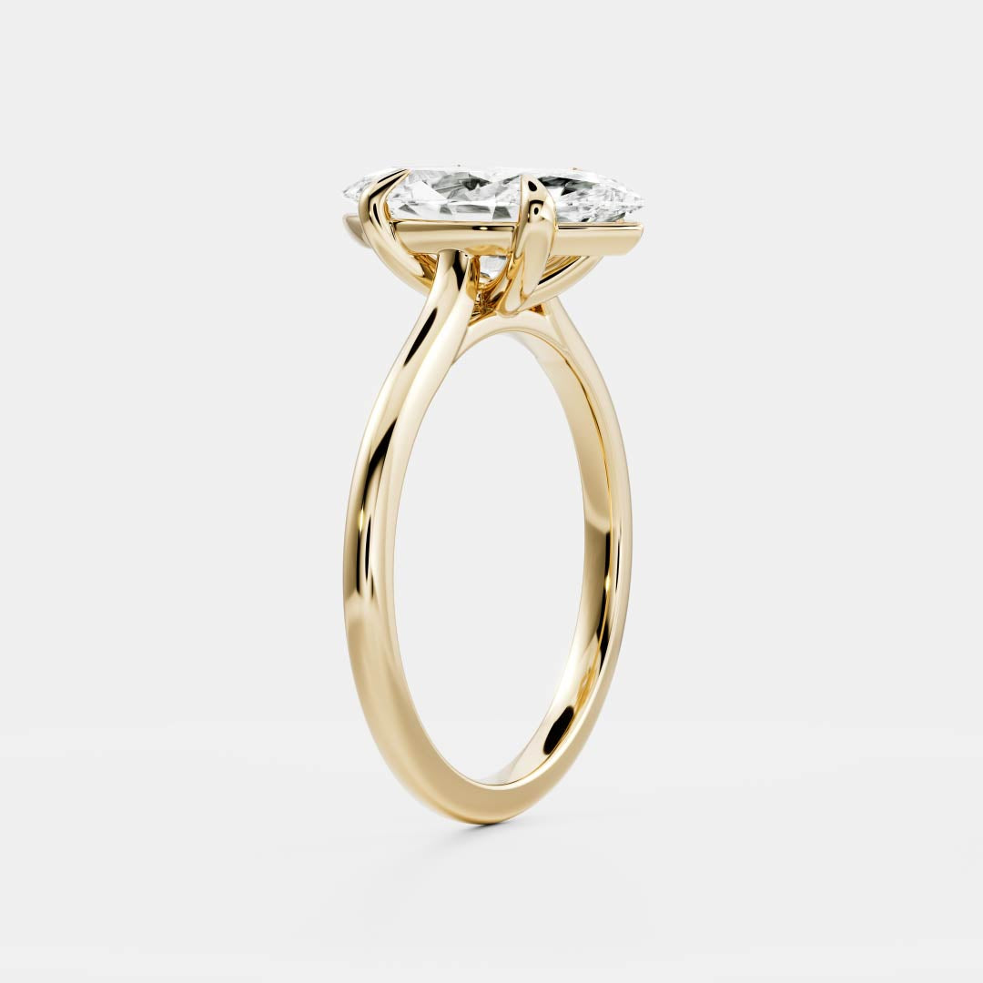 2.0 - 3.0 CT Marquise Lab Grown Diamond Solitaire Engagement Ring