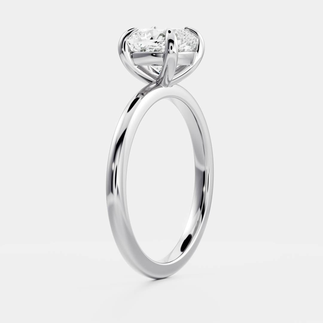 1.5 - 2.5 CT Cushion Lab Grown Diamond Solitaire Engagement Ring