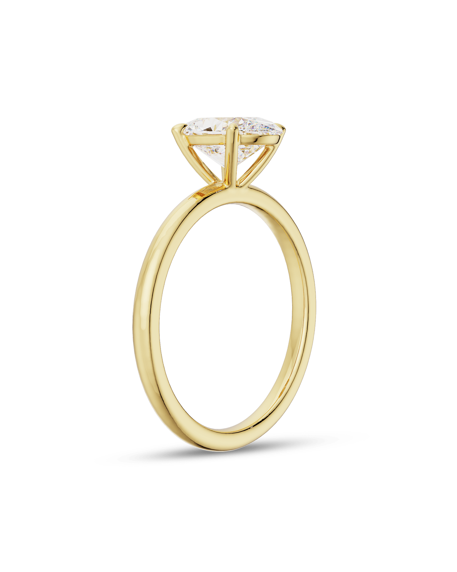 1.5–3.5 CT oval cut lab grown diamond solitaire engagement ring in gold, elongated elegant stone with classic single-stone setting
