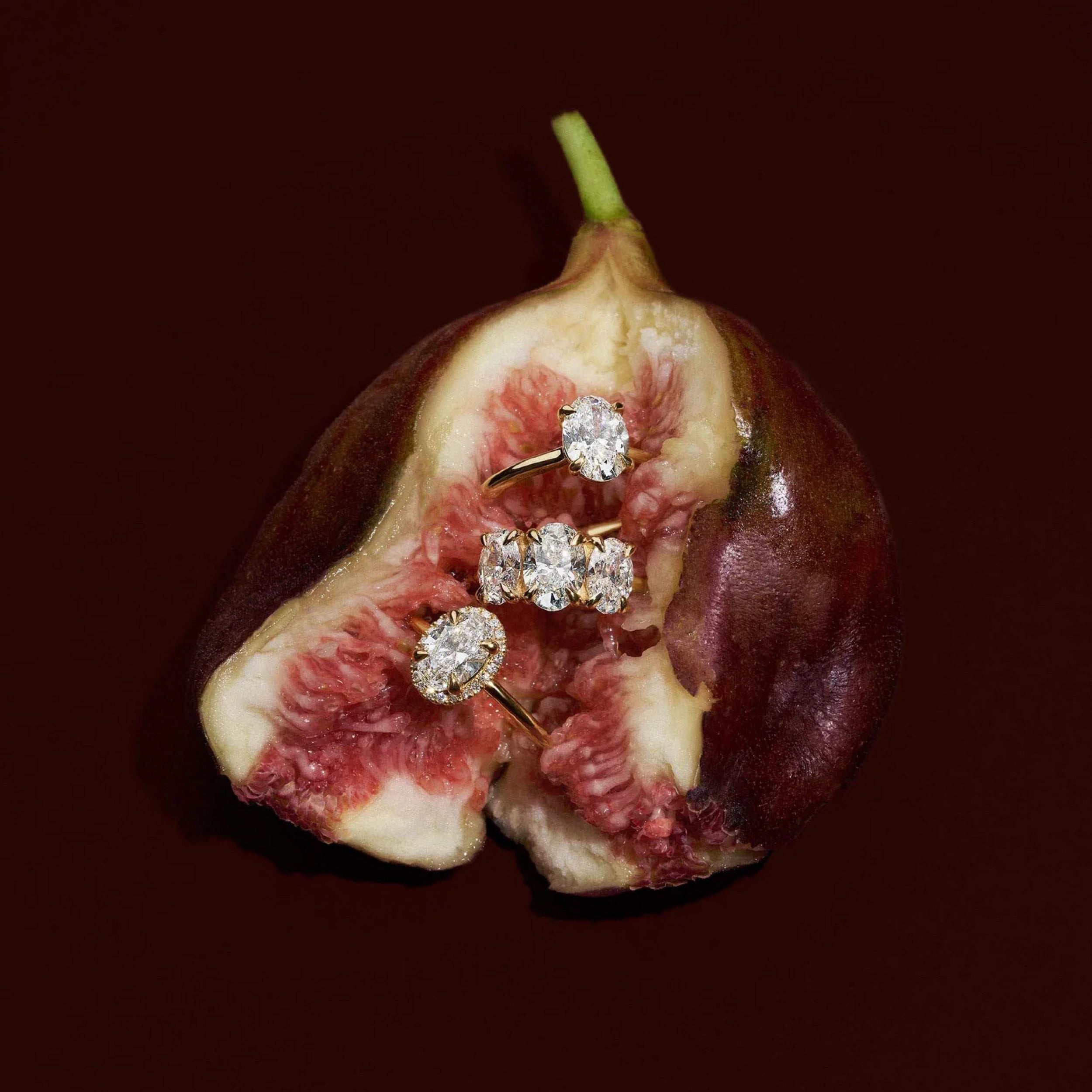 1.5 - 2.5 CT Oval Lab Grown Diamond Halo Engagement Ring