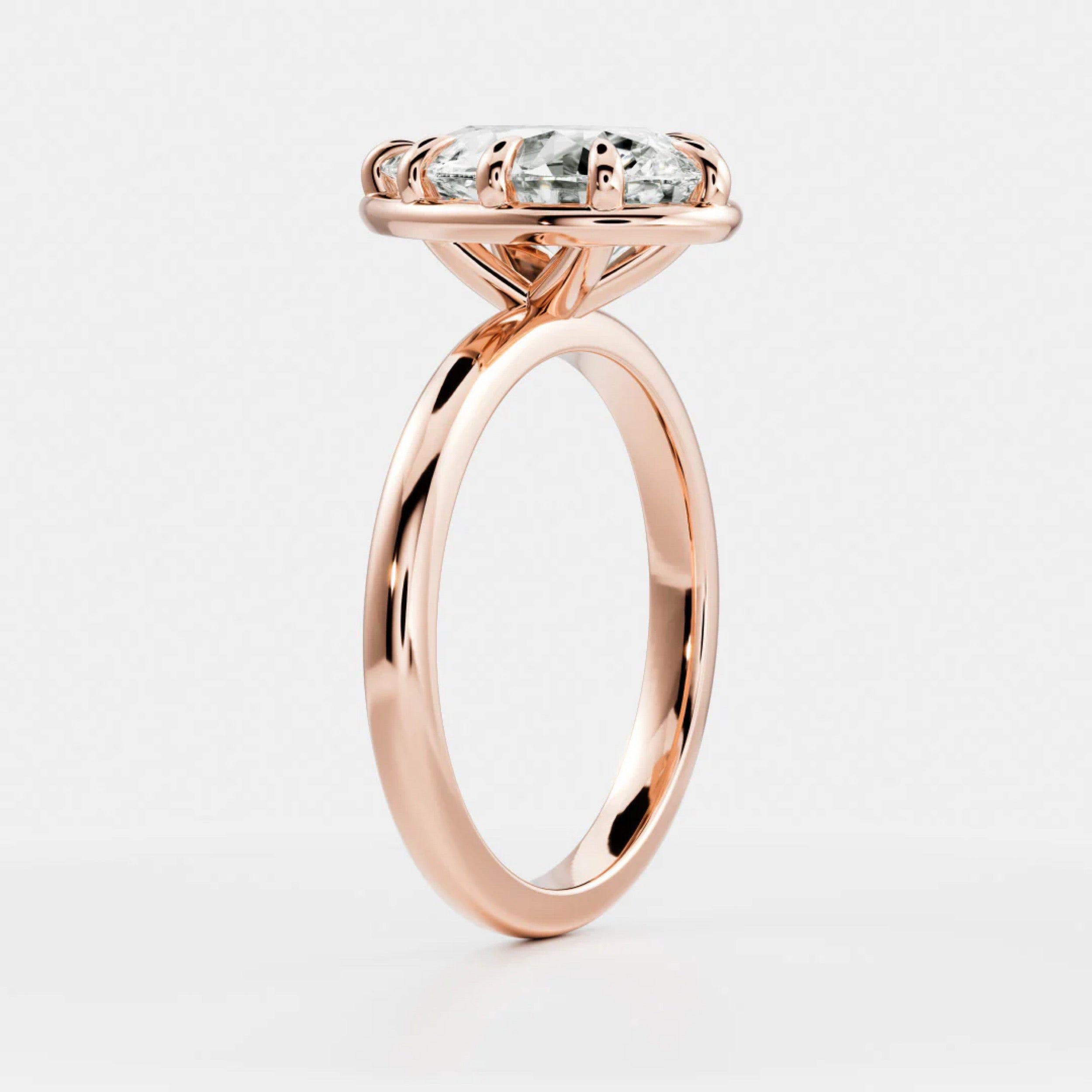 2.0 - 4.0 CT Pear Lab Grown Diamond Solitaire Engagement Ring