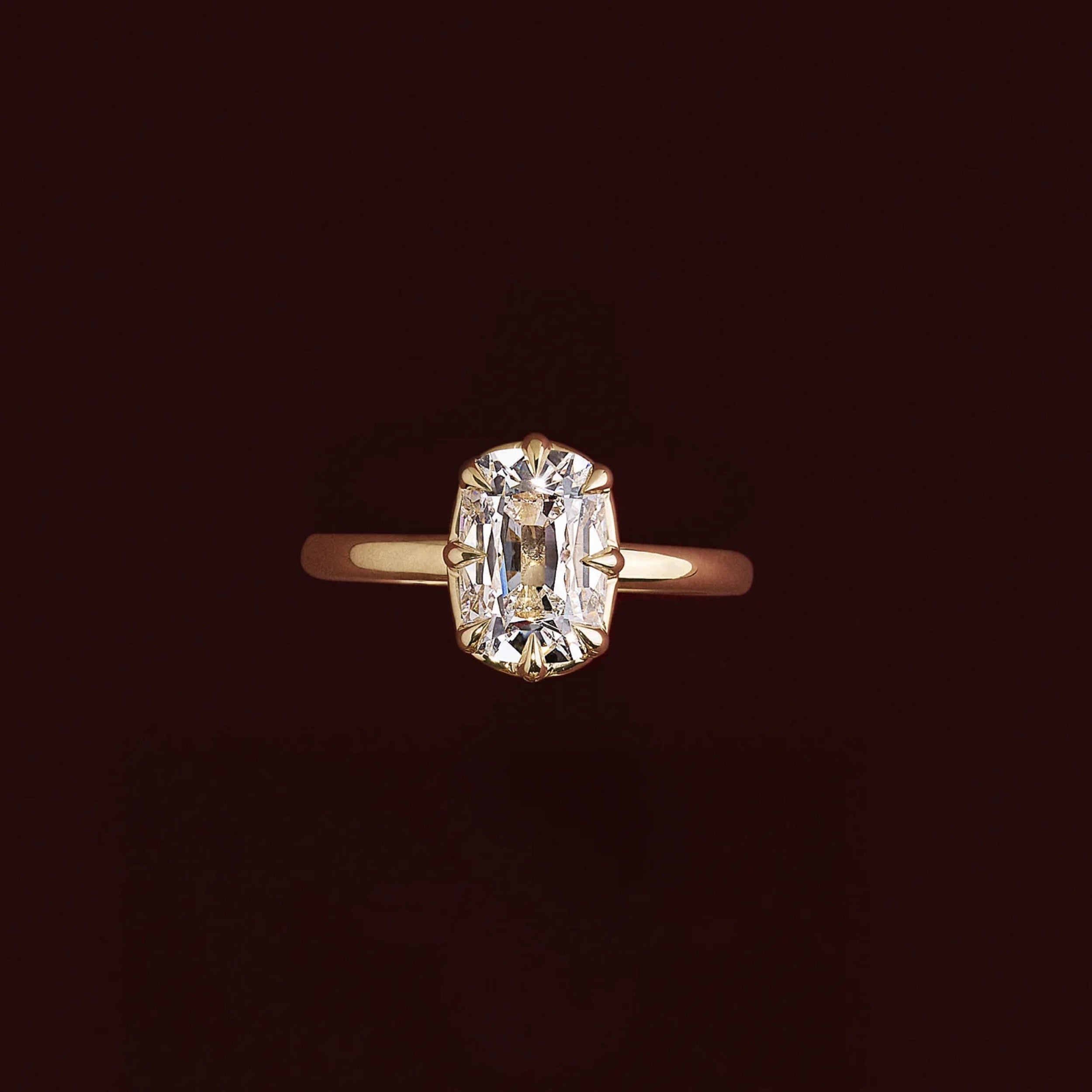 2.0 - 4.0 CT Elongated Cushion Lab Grown Diamond Solitaire Engagement Ring