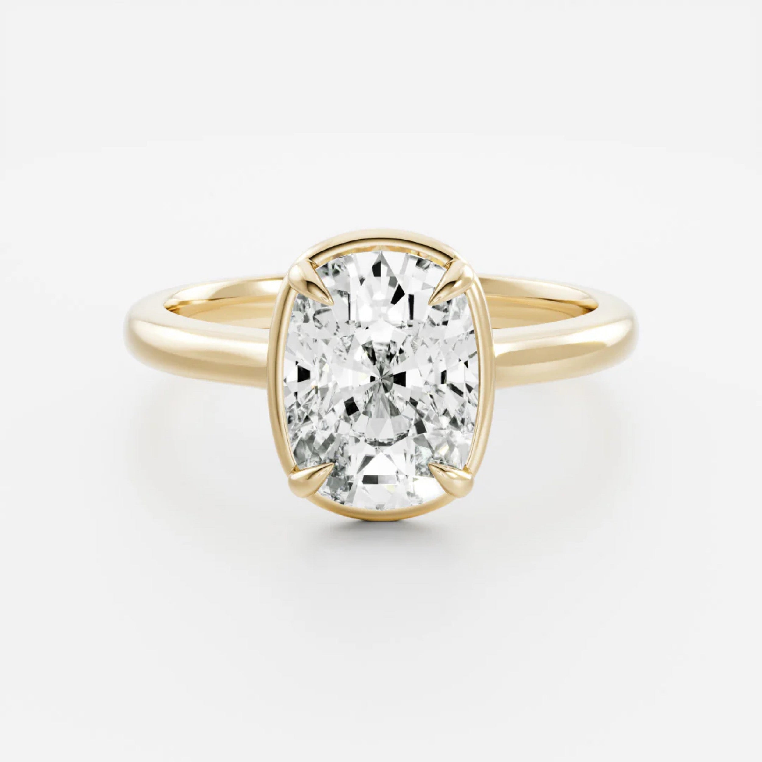 1.5 - 2.5 CT Elongated Cushion Lab Grown Diamond Solitaire Engagement Ring