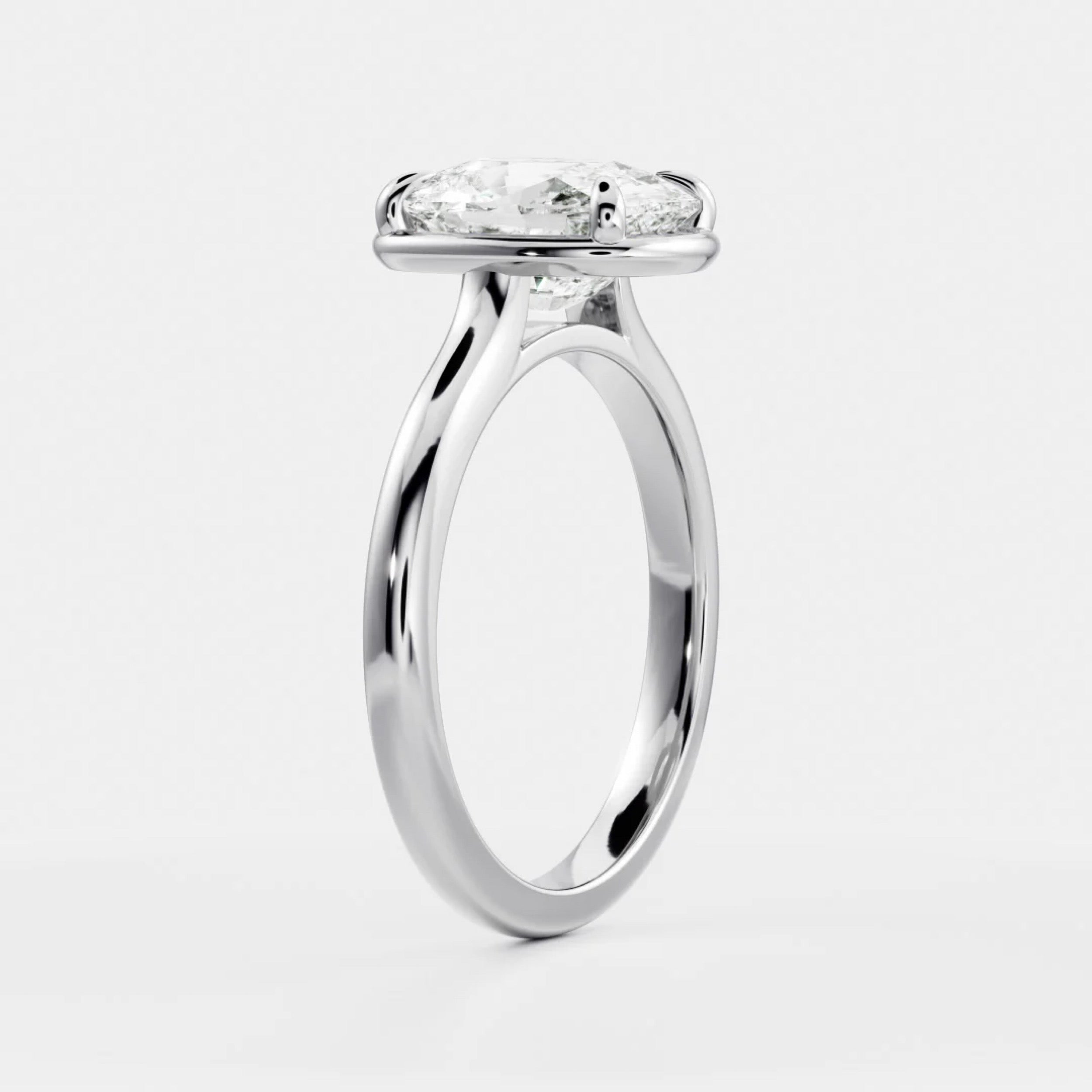 1.5 - 2.5 CT Elongated Cushion Lab Grown Diamond Solitaire Engagement Ring