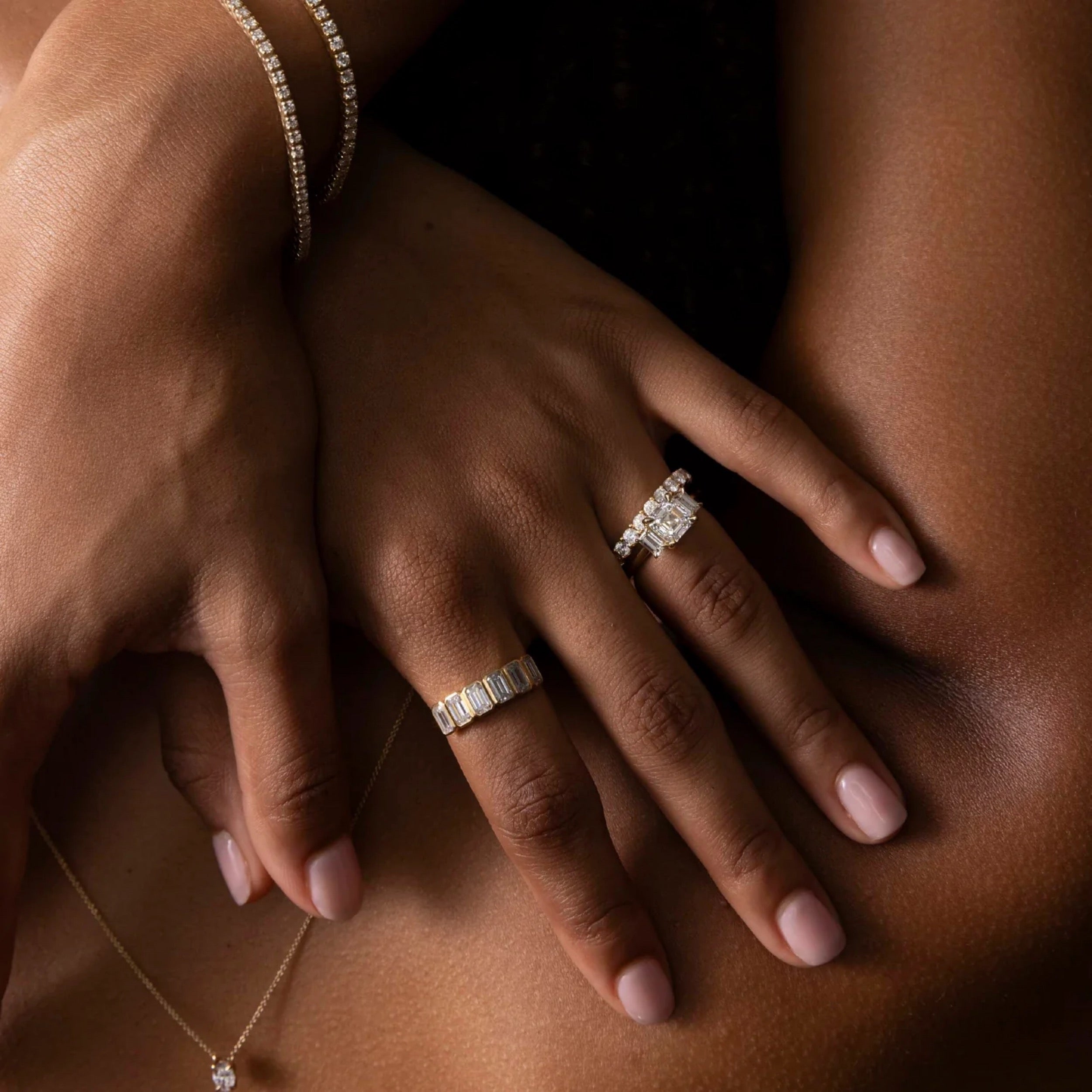 0.4 TCW Round Diamond Pave Wedding Band