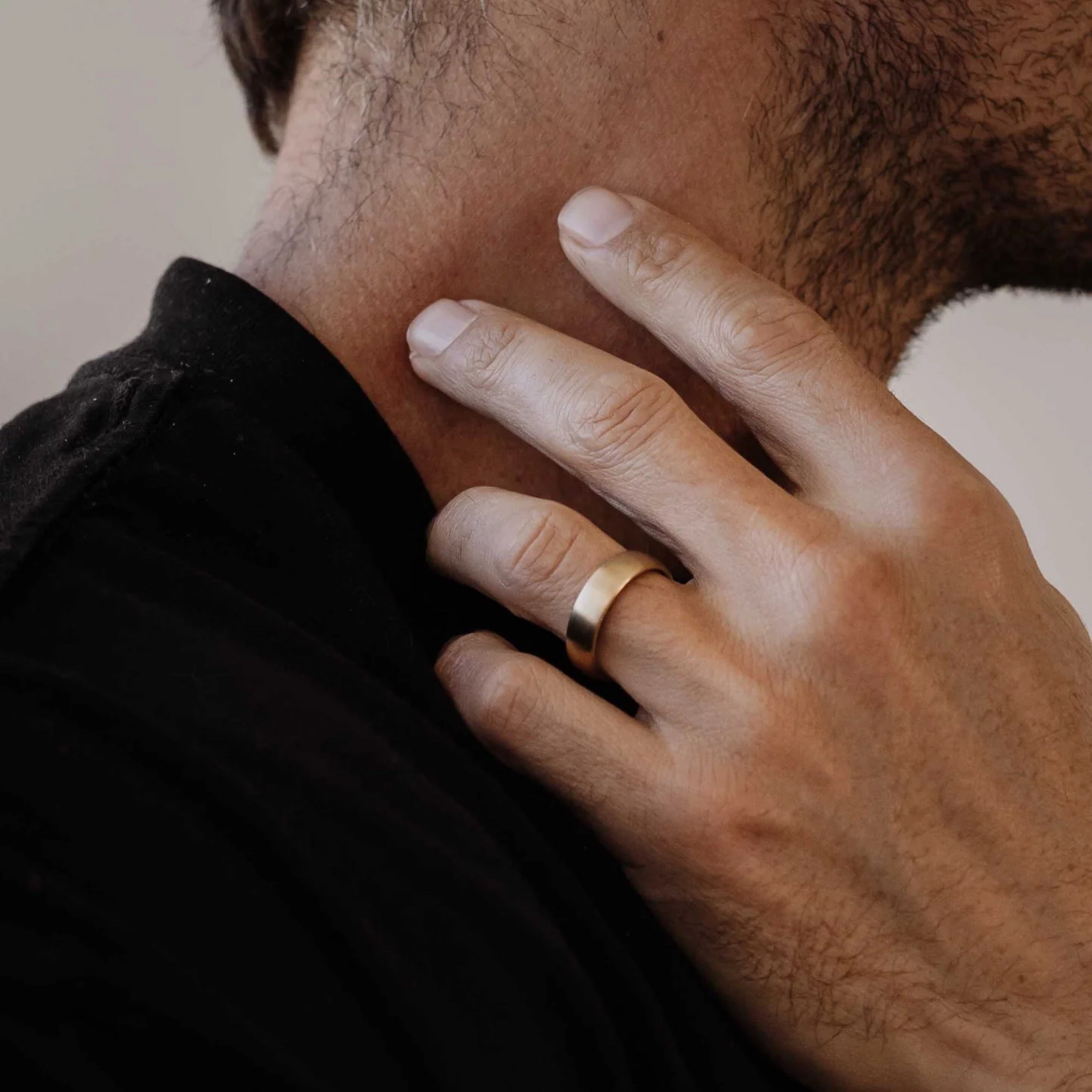 Classic Men's Brushed Comfort Fit Wedding Band