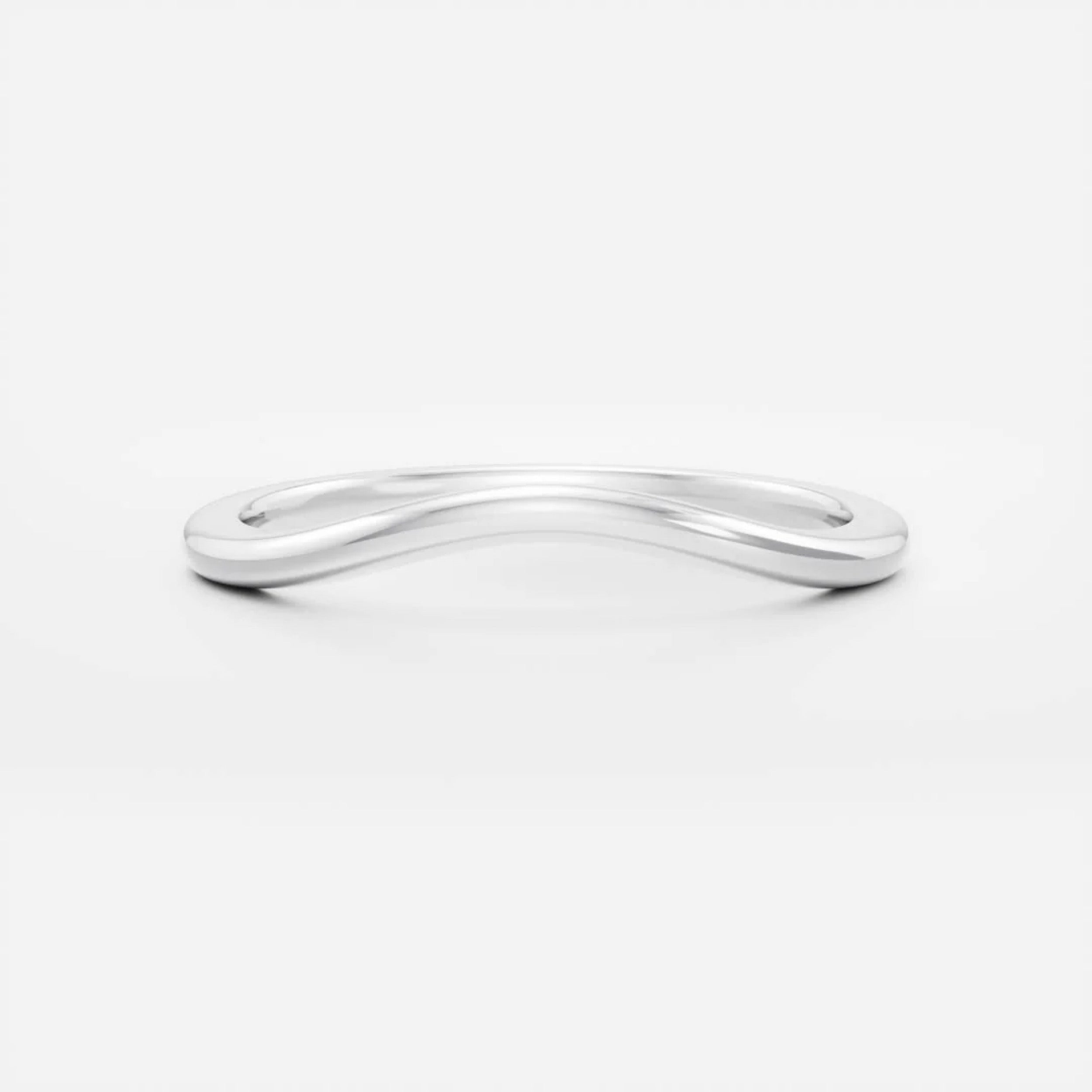Classic Plain Curved Wedding Band
