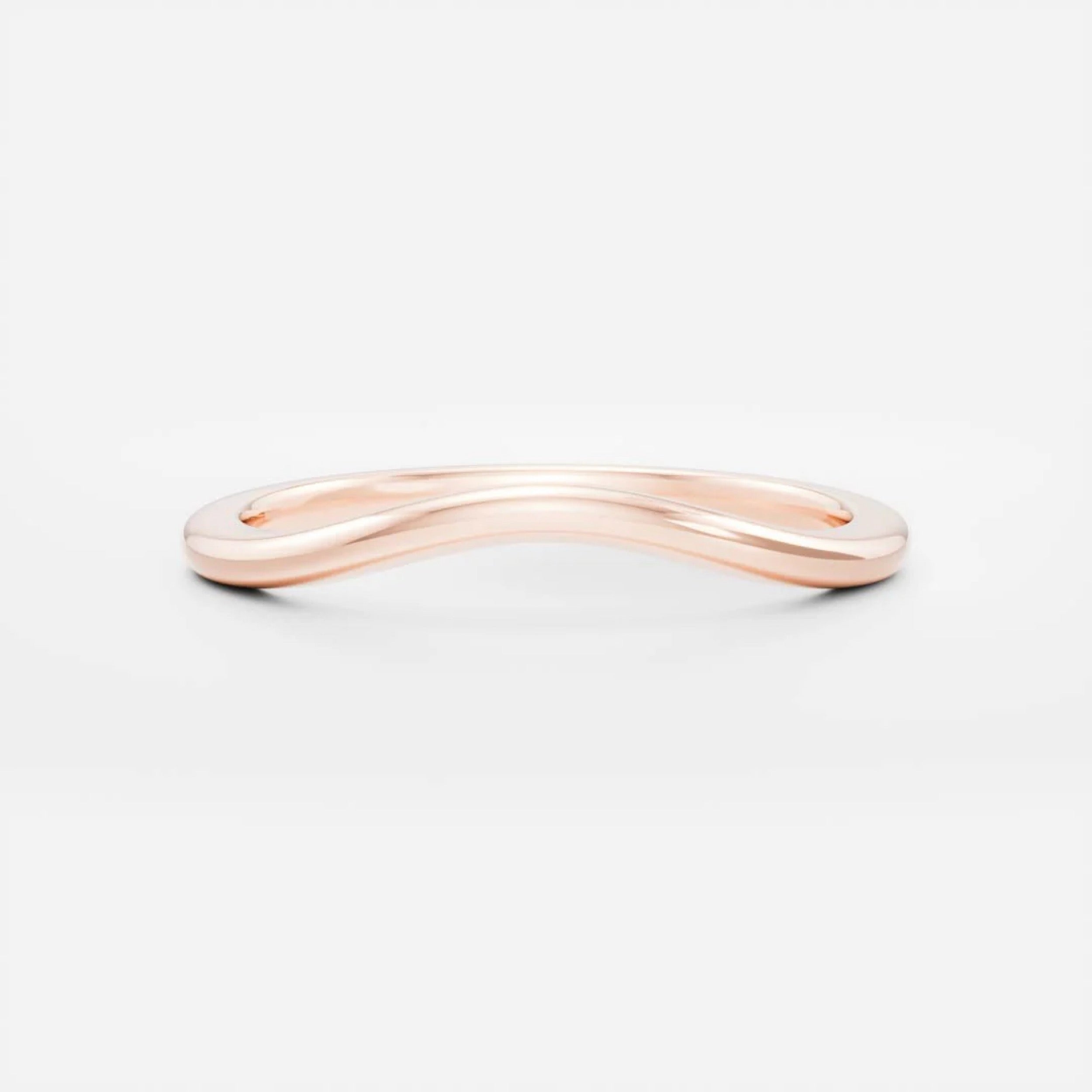 Classic Plain Curved Wedding Band