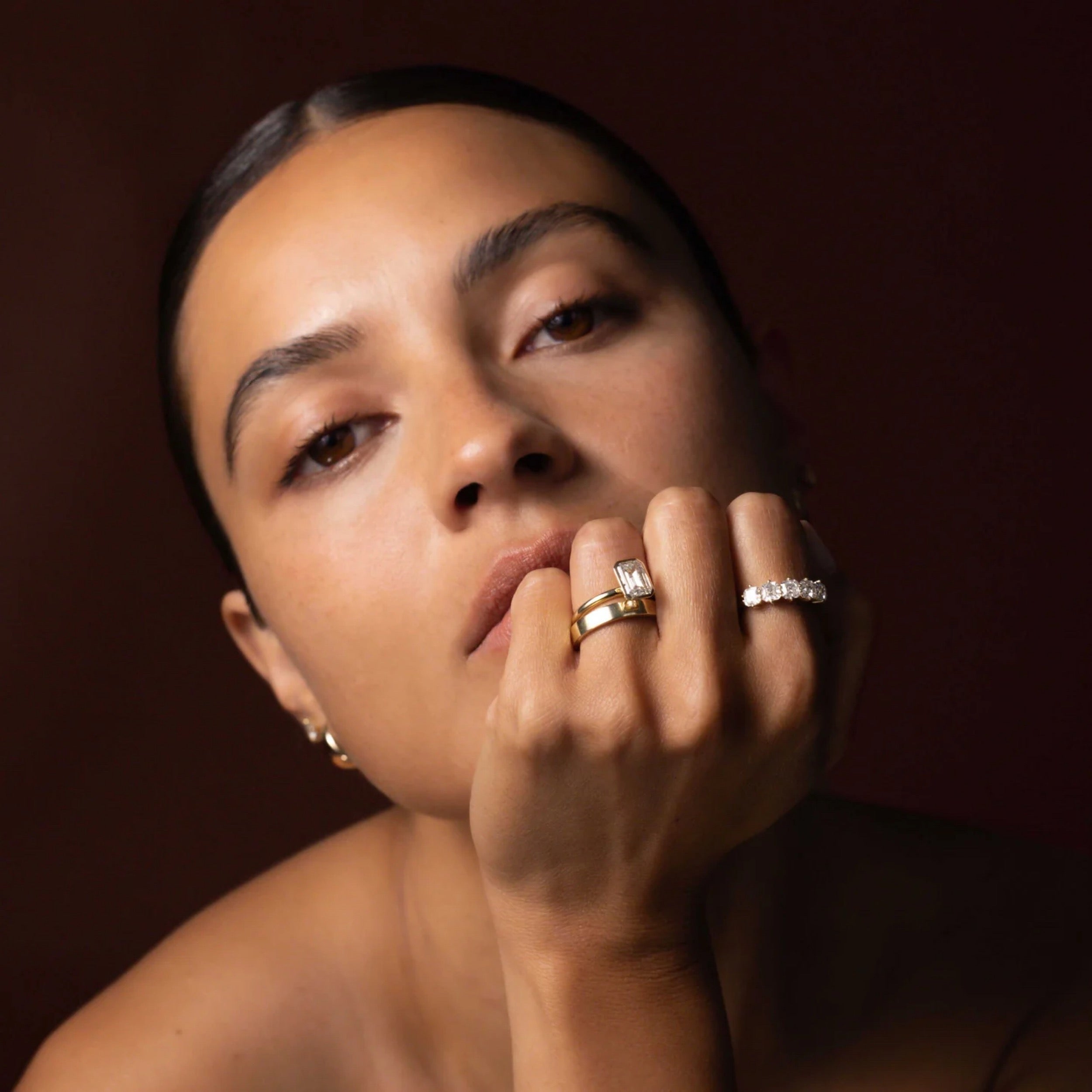 Classic Brushed Statement Wedding Band