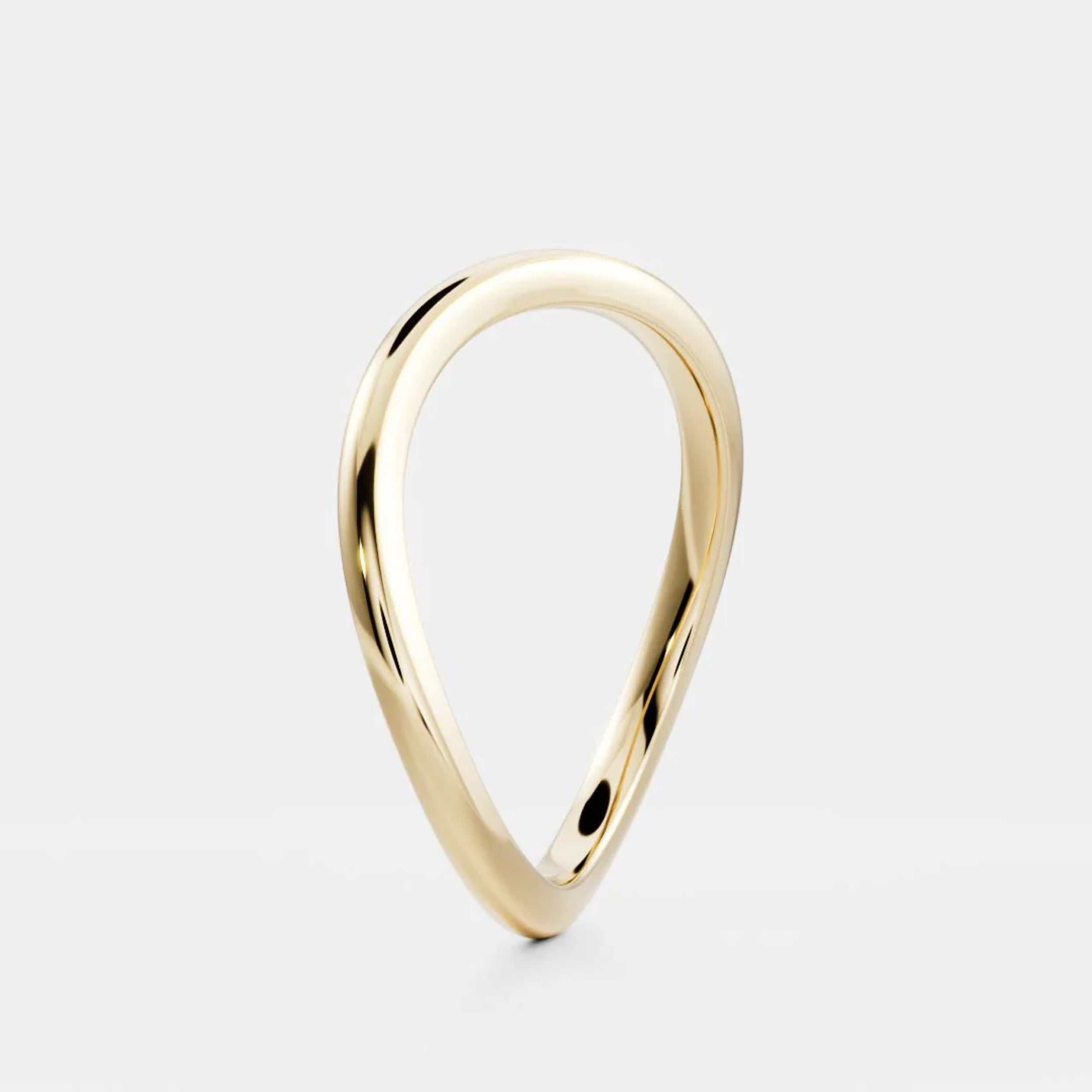 Plain Contour Wedding Band