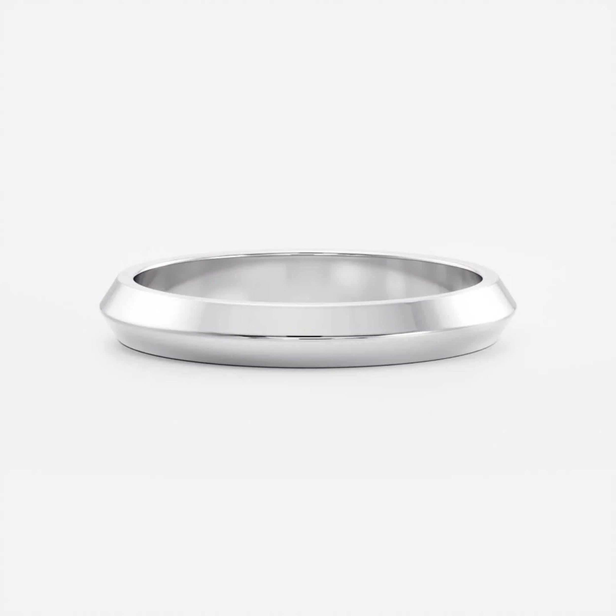 Classic Plain Knife Edge Wedding Band