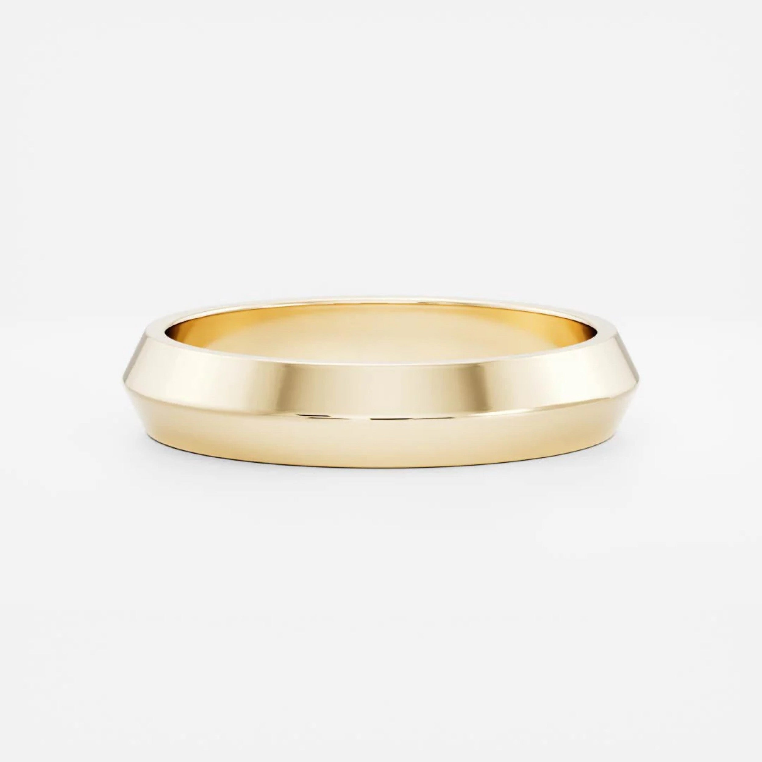 Classic Plain Knife Edge Wedding Band