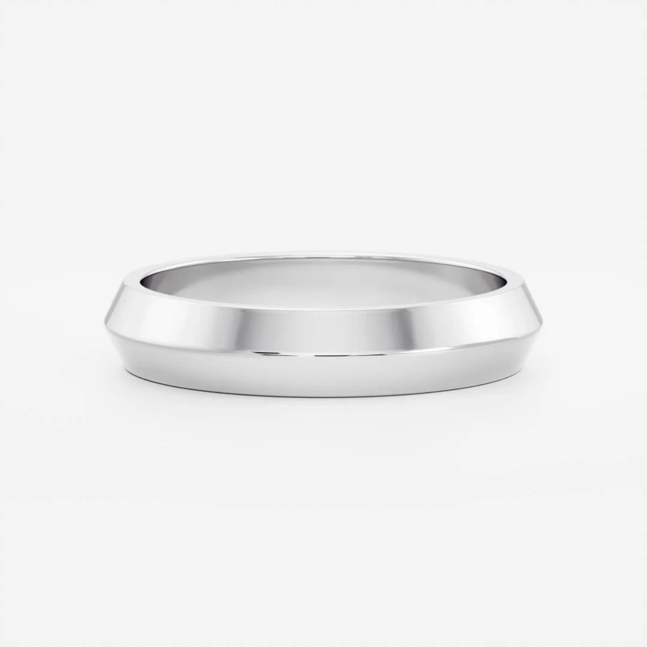 Classic Plain Knife Edge Wedding Band