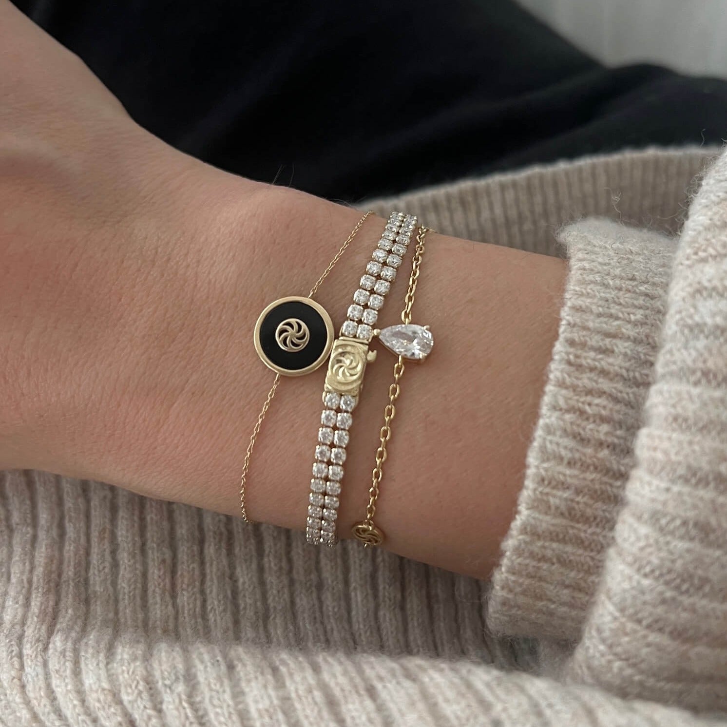 Round Lab Grown Diamond Tennis bracelets