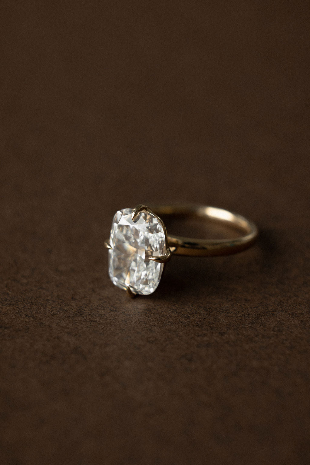 4.0 CT Elonagted Cushion CZ Diamond Engagement Ring- Home Trial Ring for Ashton