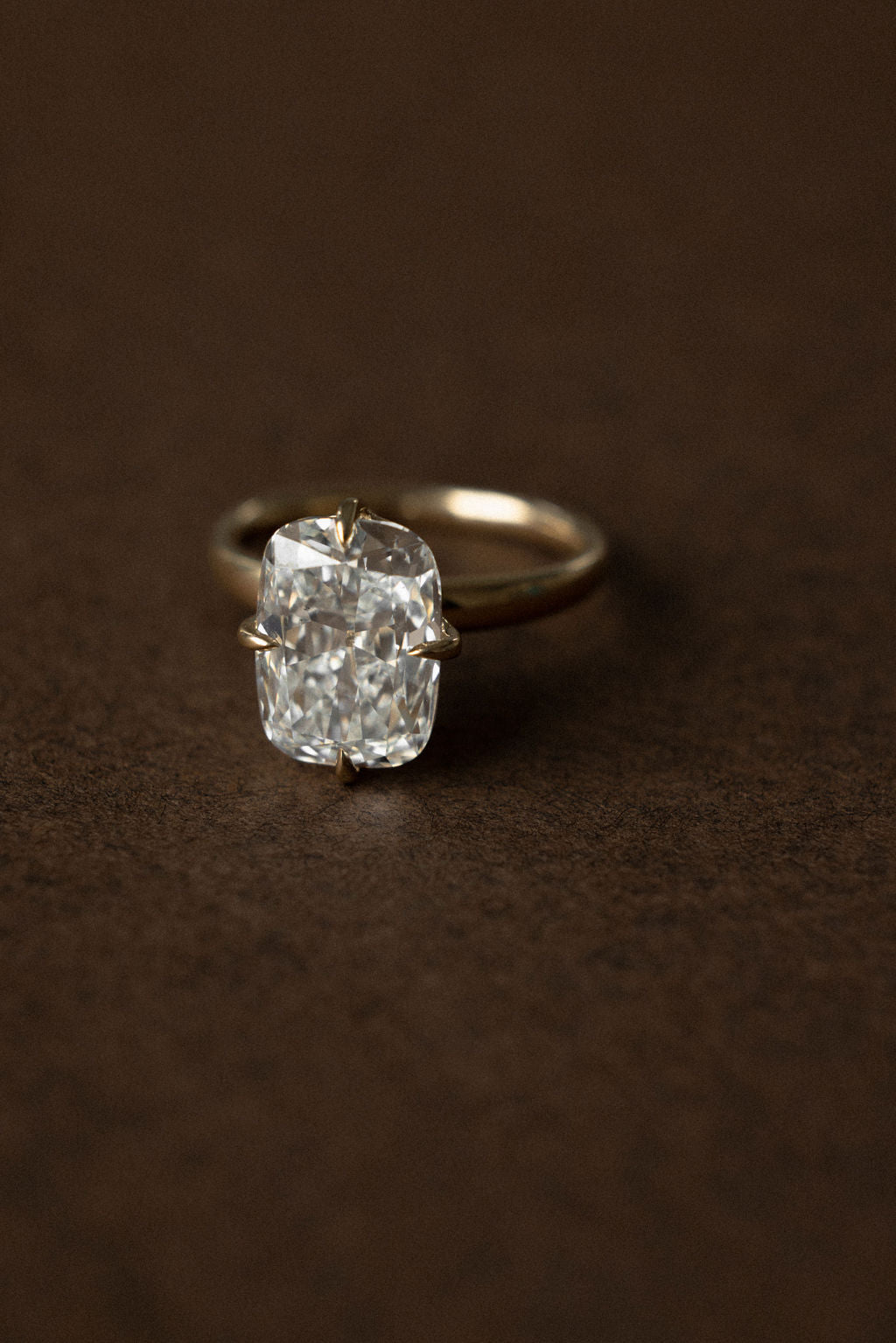 4.0 CT Elonagted Cushion CZ Diamond Engagement Ring- Home Trial Ring for Ashton