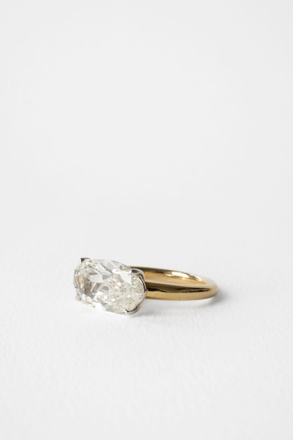 4.55 CT Oval Cut Solitaire Setting Moissanite Engagement Ring-Home Trial Ring for Anna