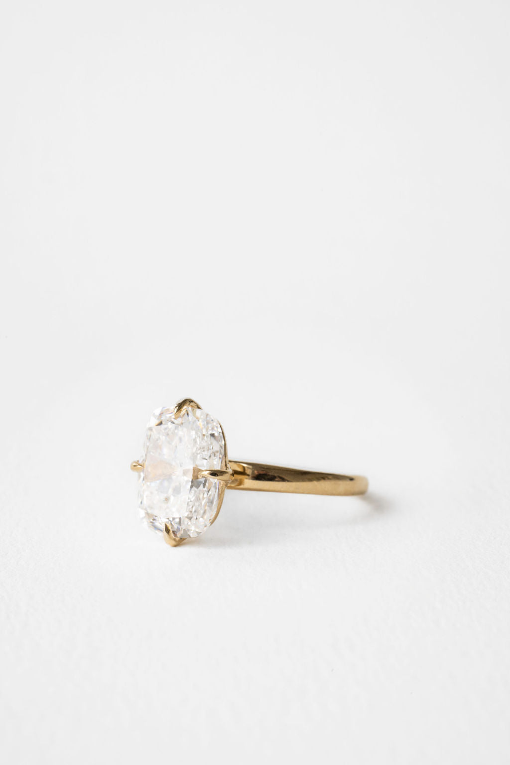 4.0 CT Elonagted Cushion CZ Diamond Engagement Ring- Home Trial Ring for Ashton