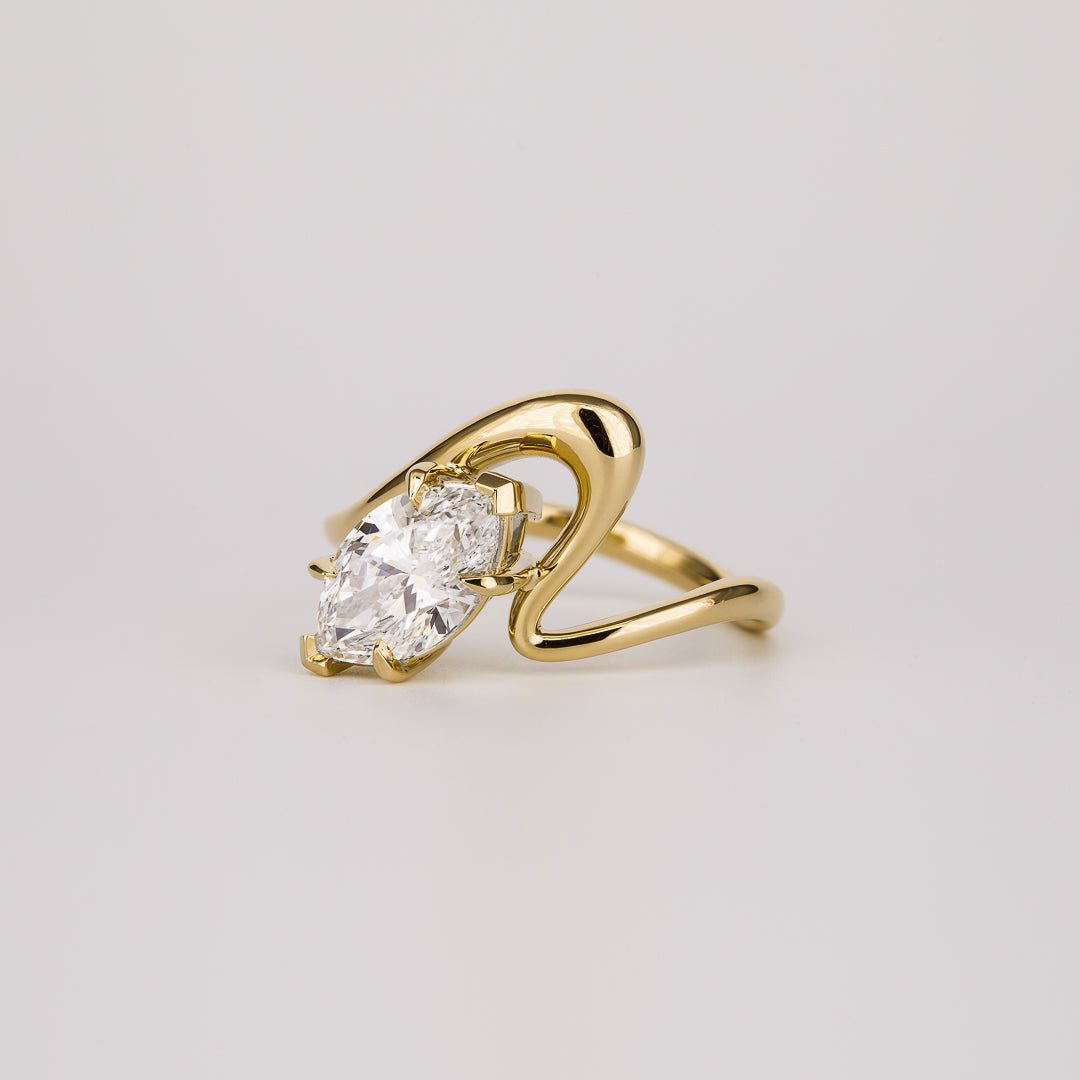 1.50 - 3.50 CT Marquise Lab Grown Diamond unique Engagement ring