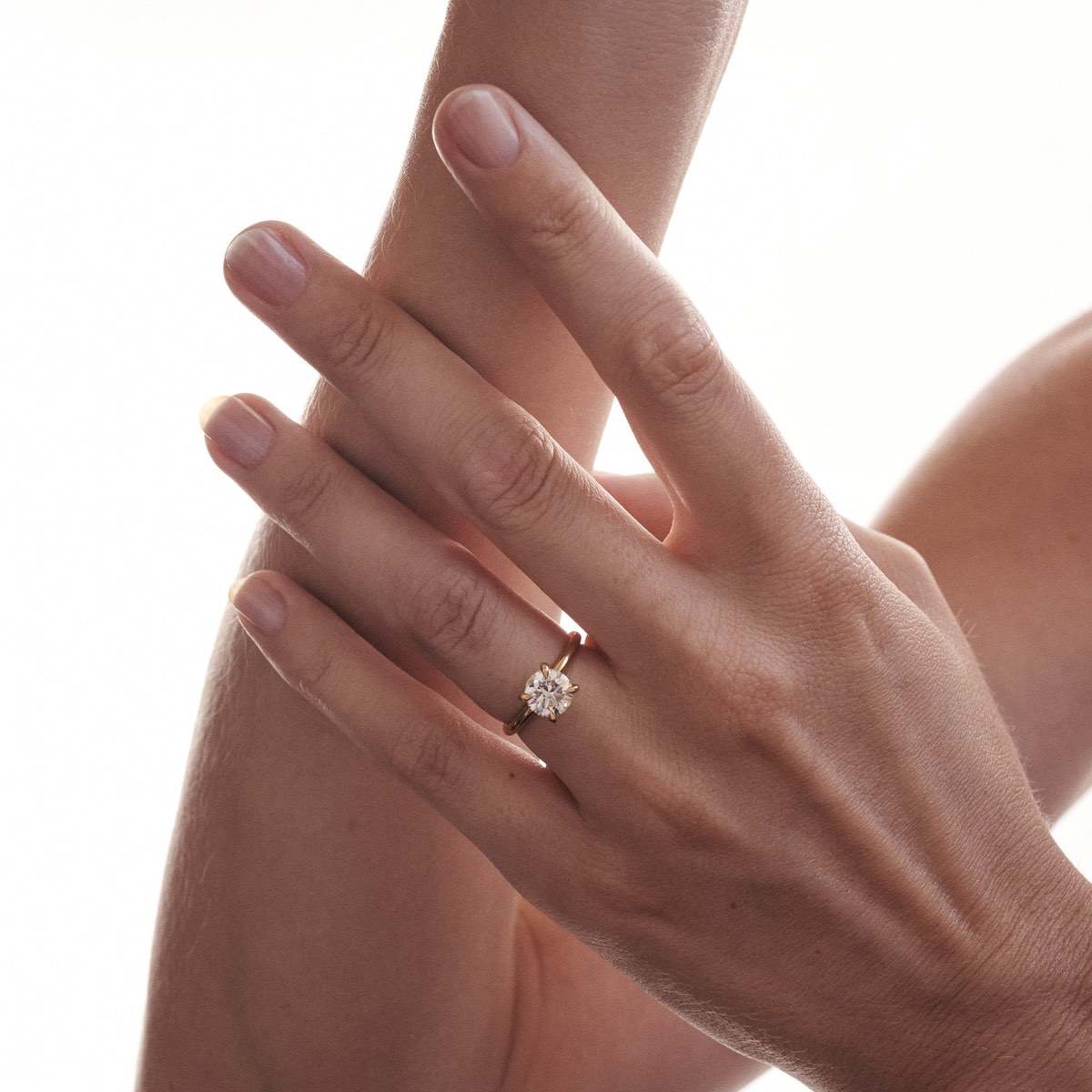 1.5 CT Round E/VS1 CVD Diamond Solitaire Engagement Ring - Camila Brown