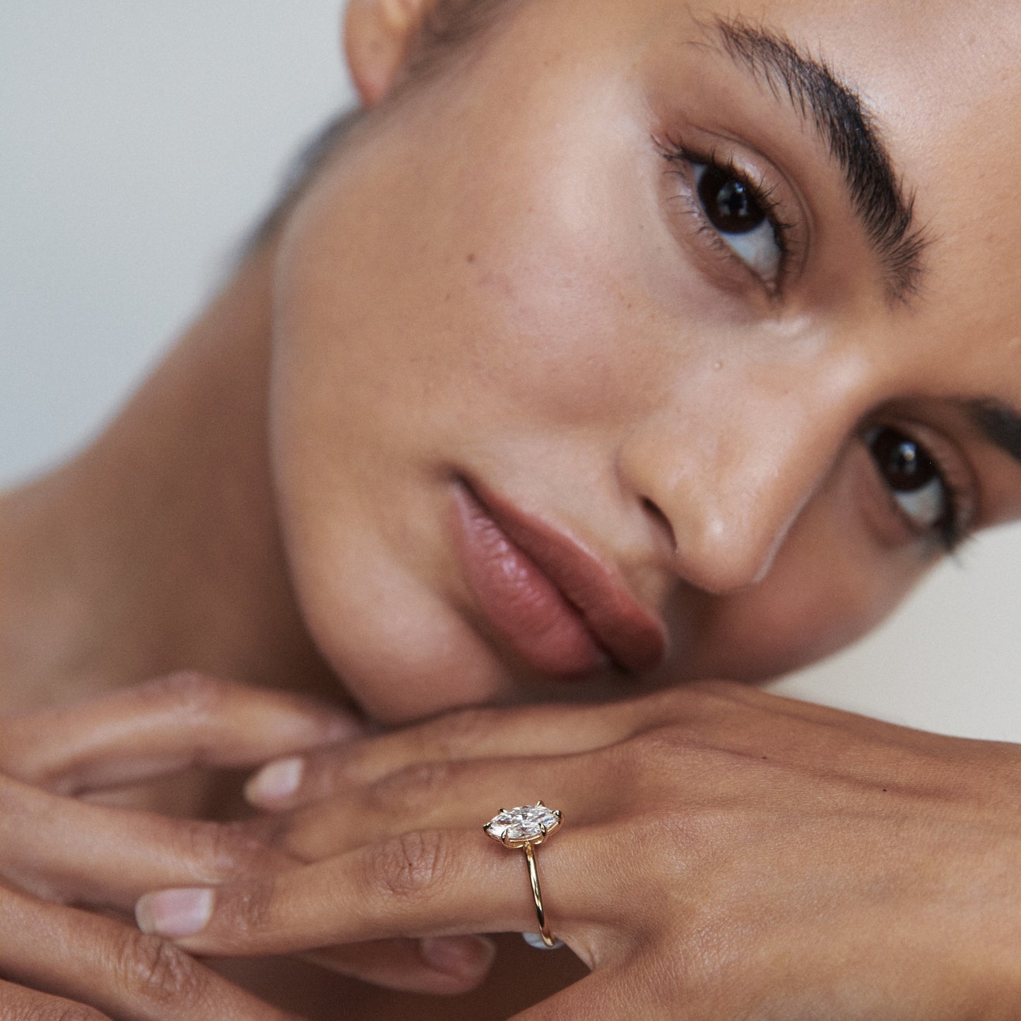 1.5 CT Marquise E/VS1 CVD Diamond Solitaire Engagement Ring - Camila Brown