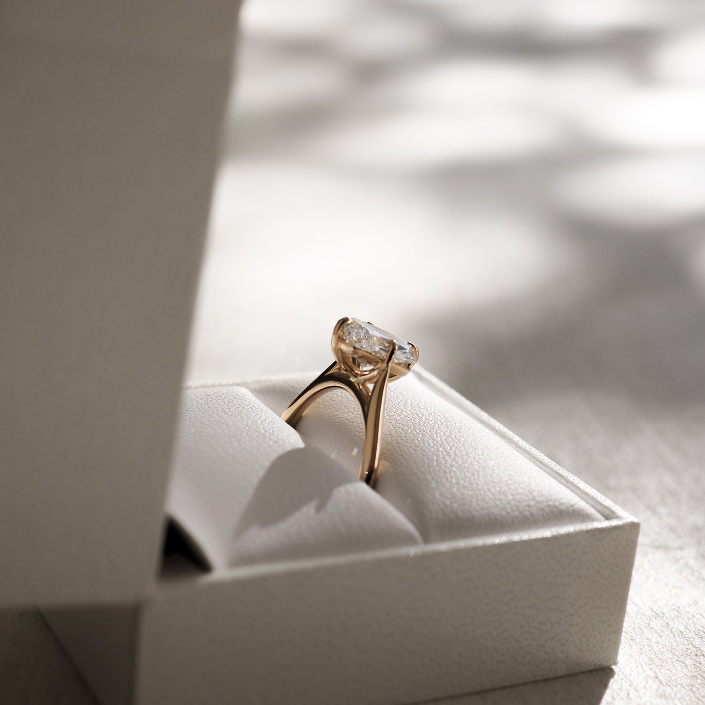 1.5 CT Elongated Cushion E/VS1 CVD Diamond Solitaire Engagement Ring - Camila Brown