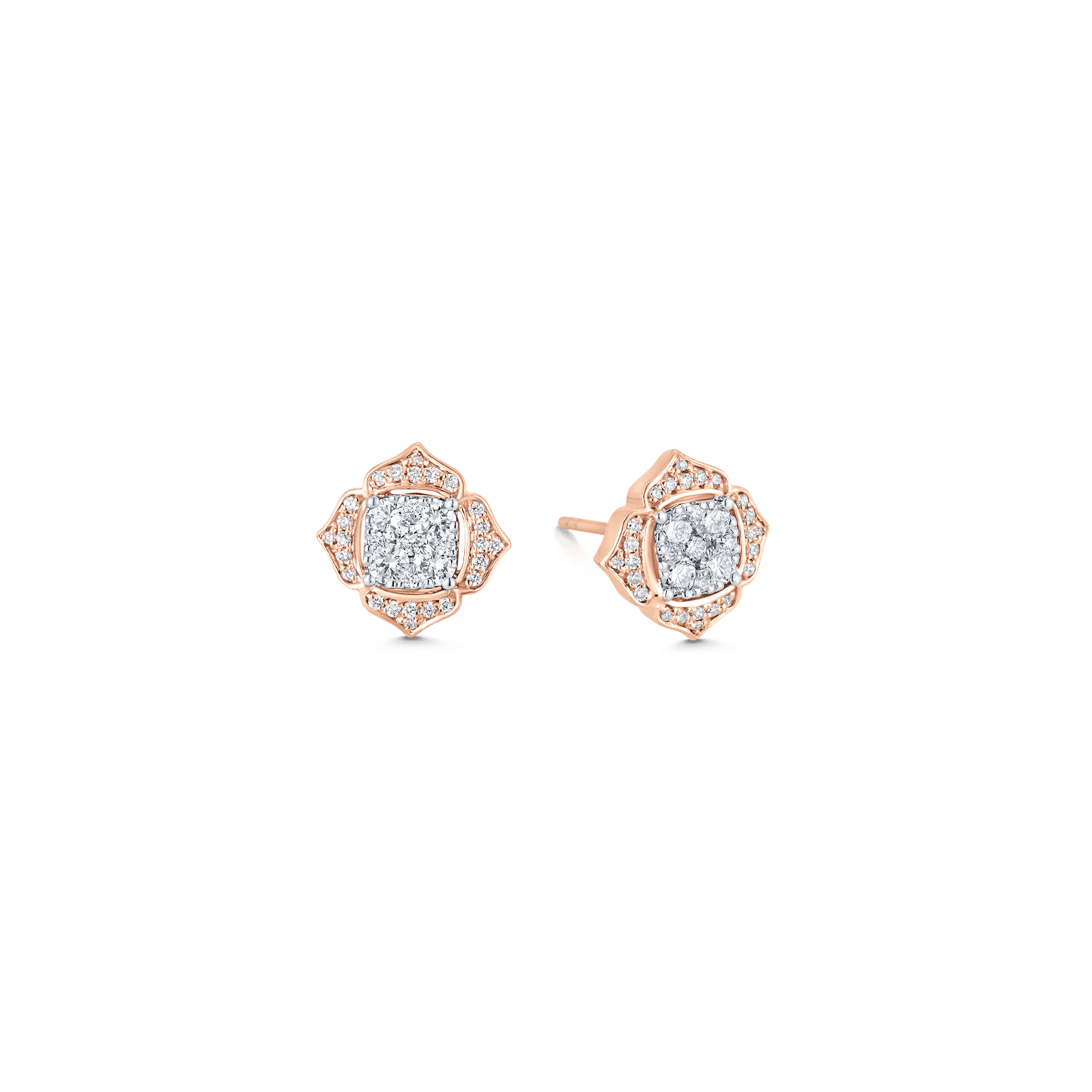 0.54 TCW Round Moissanite Diamond Stud Earrings - Camila Brown