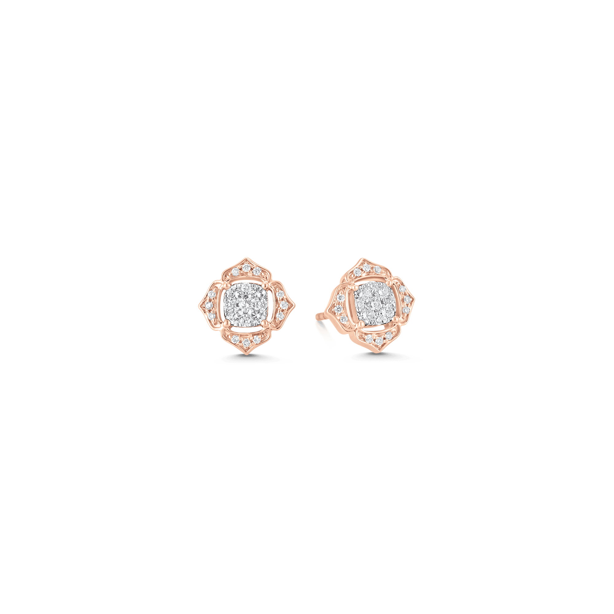 0.35 TCW Round Moissanite Diamond Stud Earrings - Camila Brown