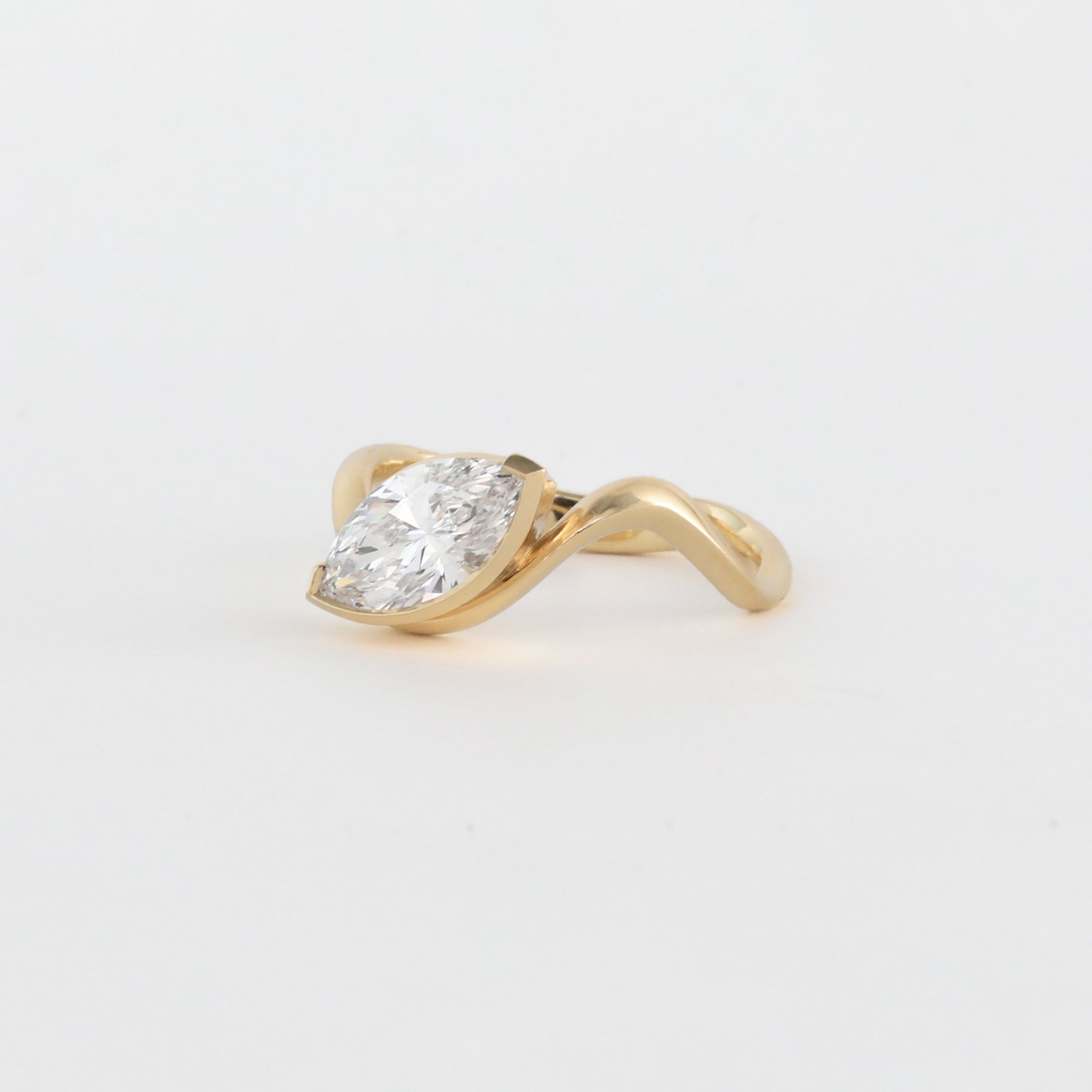 1.14 -3.50 CT Marquise Lab Grown Diamond Unique Engagement ring