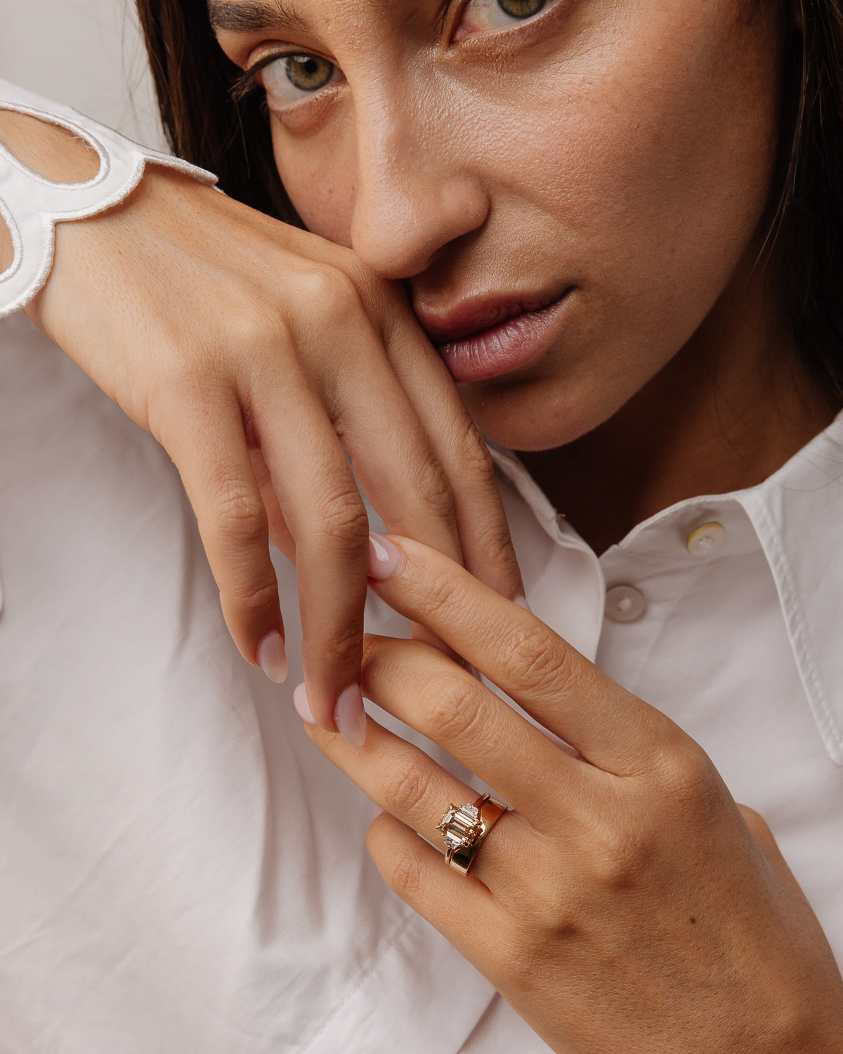 Plain Wide Flat Contour Wedding Band