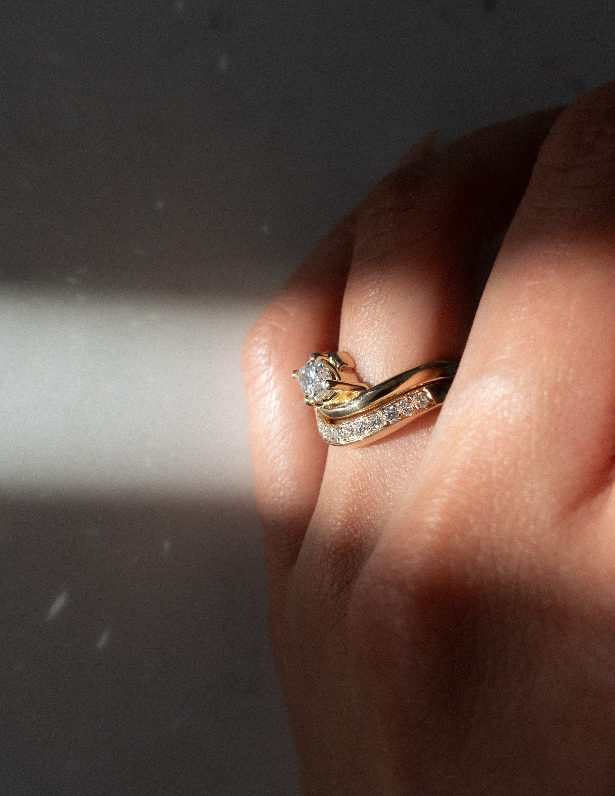 1.0 CT- 2.0 CT Marquise Cut Lab Grown Diamond Solitaire Setting Bridal Set