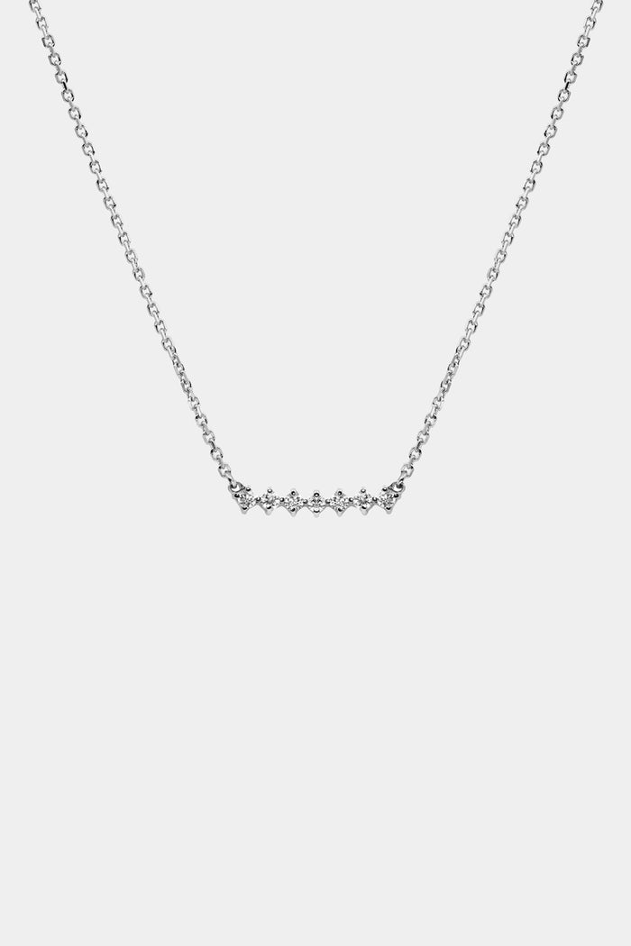 Round Cut Buttercup Style Moissanite Diamond Necklace