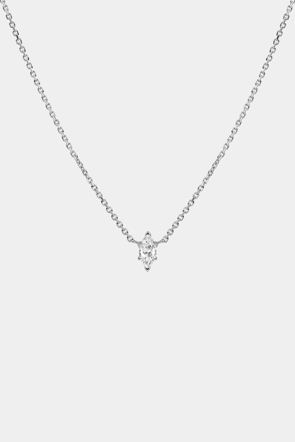 Mini Marquise Moissanite Diamond Necklace