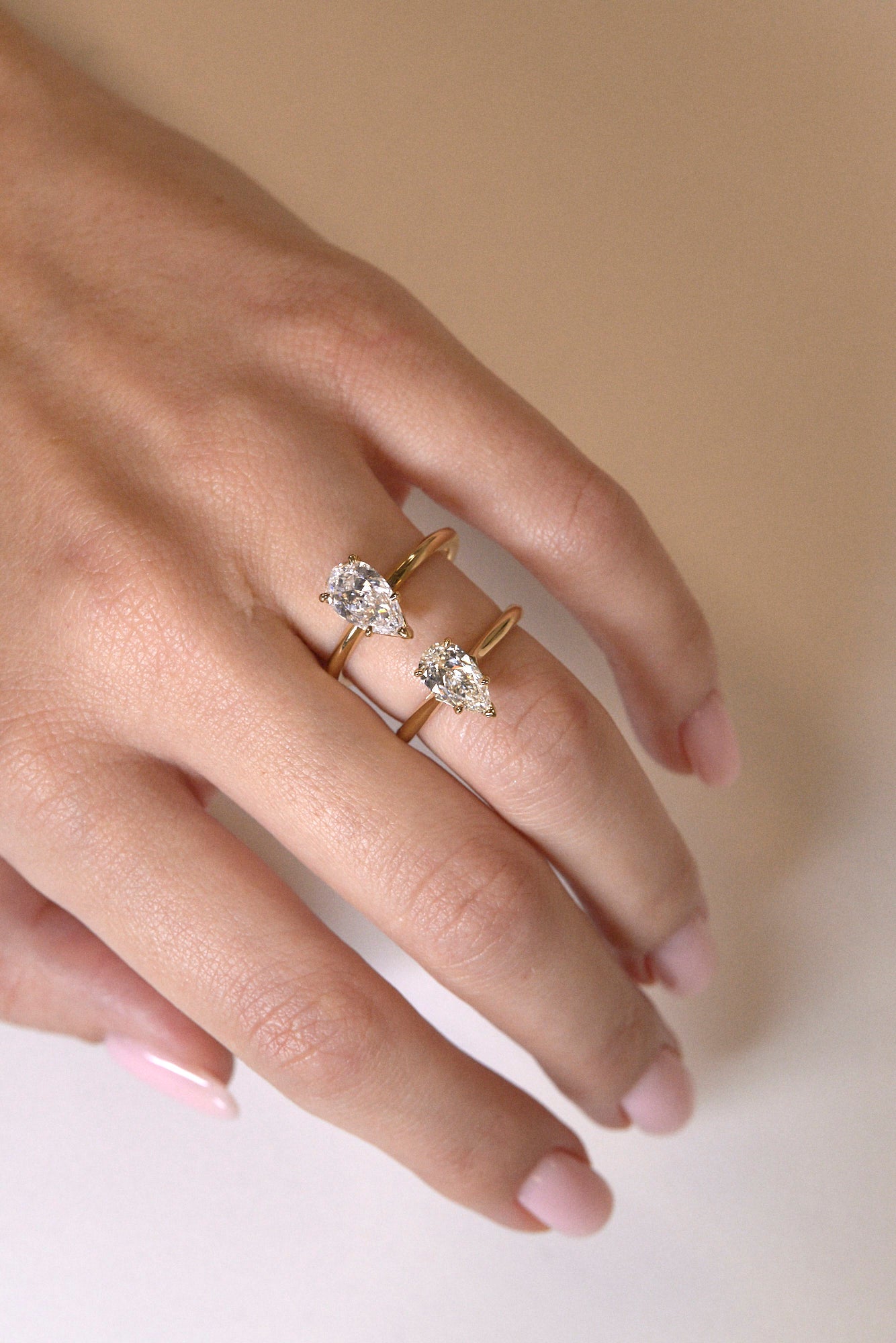 1.50 CT Pear Shaped Moissanite Solitaire Engagement Ring