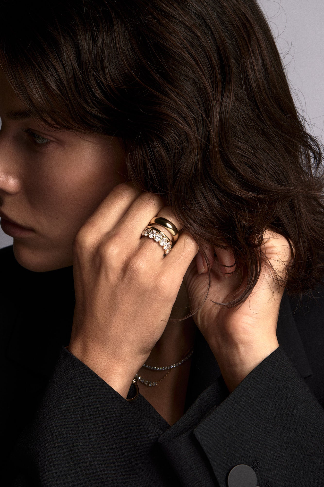 3.50 TCW Oval Shaped Moissanite Full Eternity Wedding Band