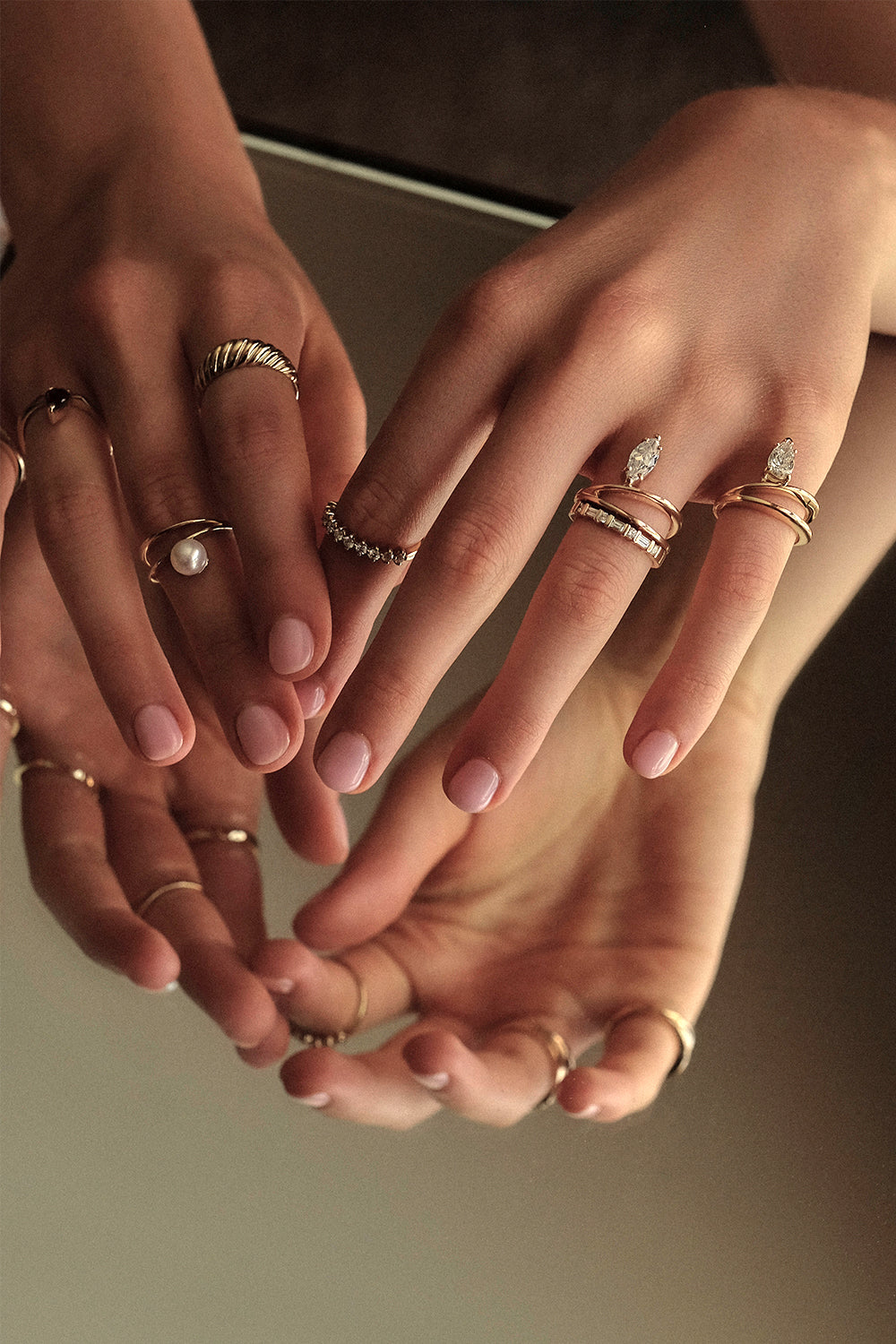 0.15 TCW Round Shaped Moissanite Half Eternity Wedding Band