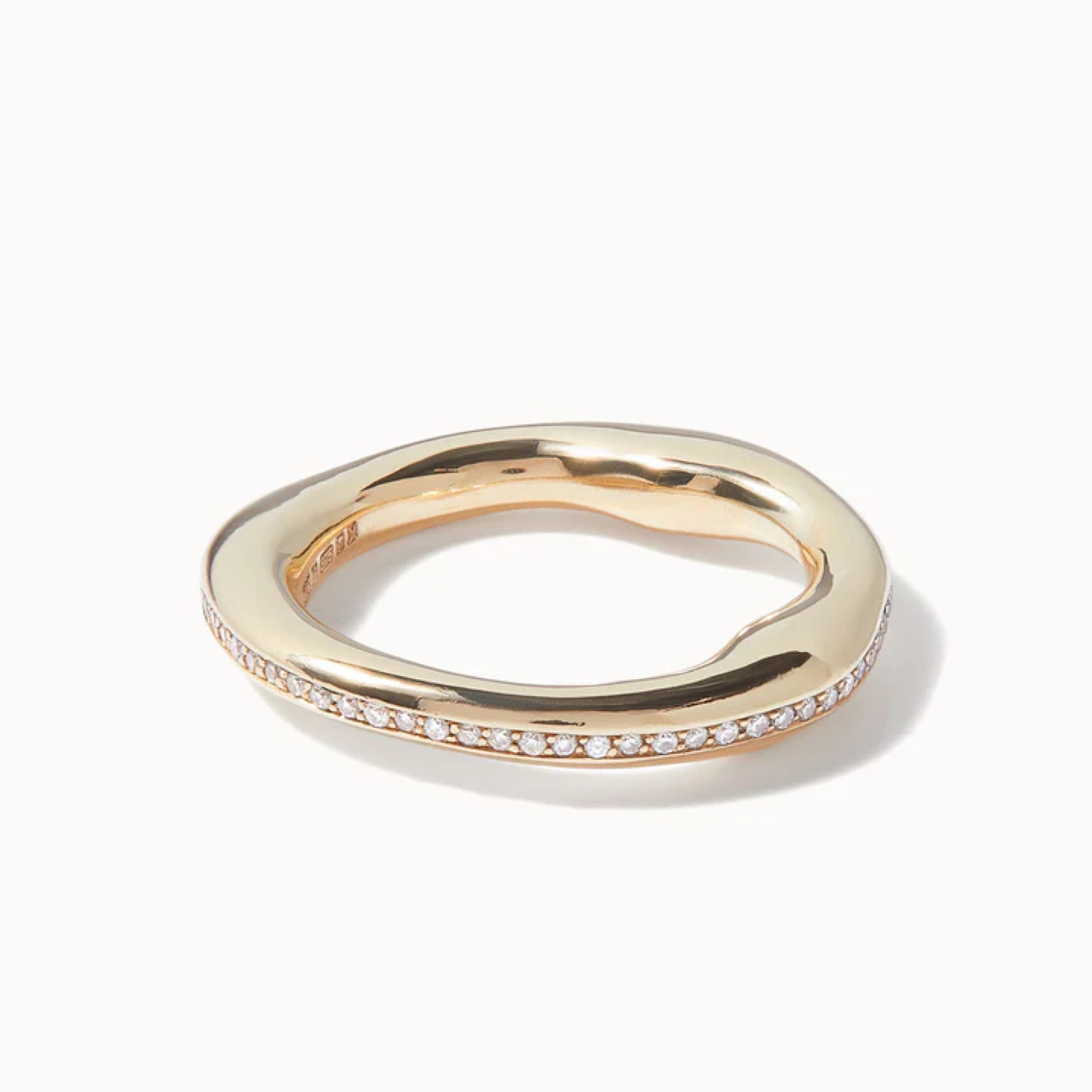 0.40 TCW Round Cut Diamond Wedding Band