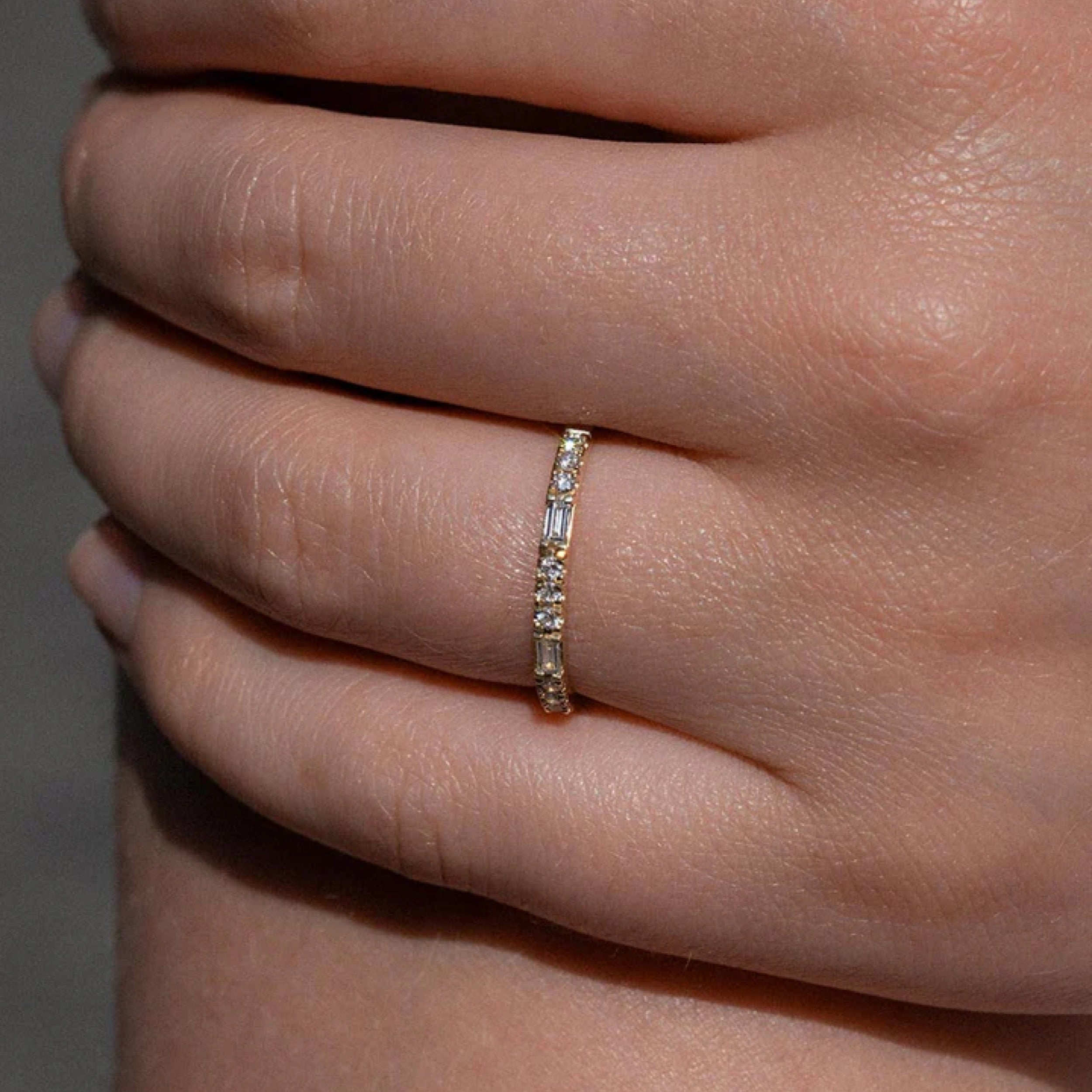 0.70 TCW Diamond Dual Cut Wedding Band