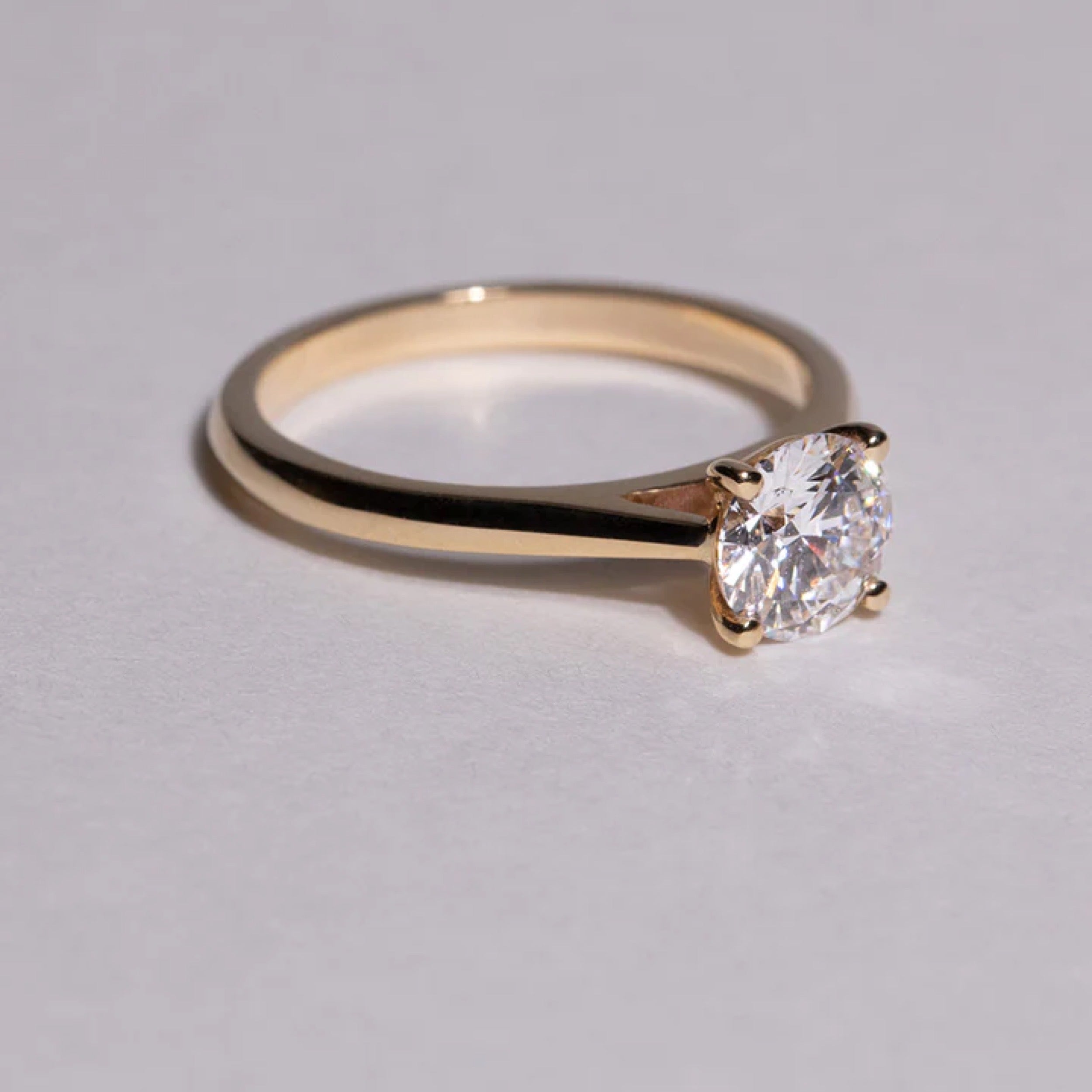 1.0 - 3.0 CT Round Cut CVD Diamond Solitaire Setting Engagement Ring 10