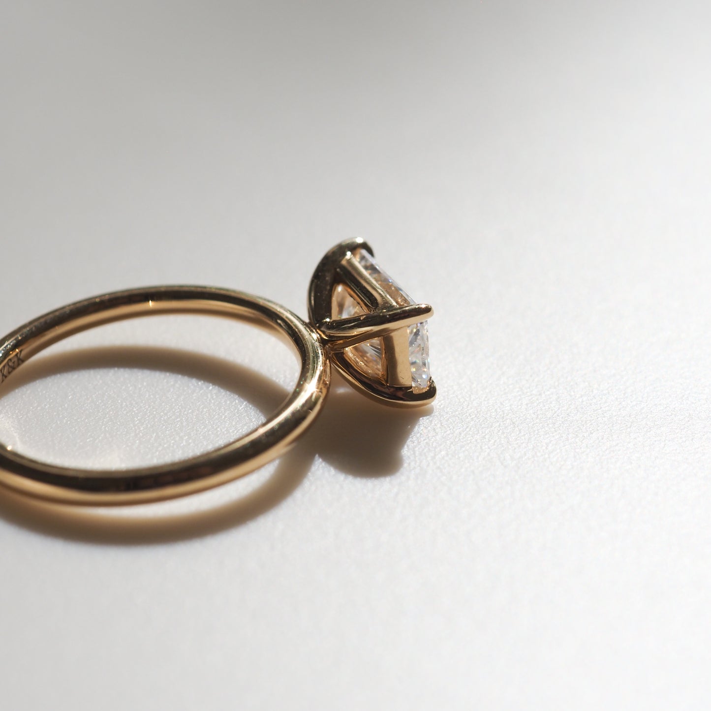 1.5 CT Radiant G/VS1 CVD Diamond Solitaire Engagement Ring - Camila Brown