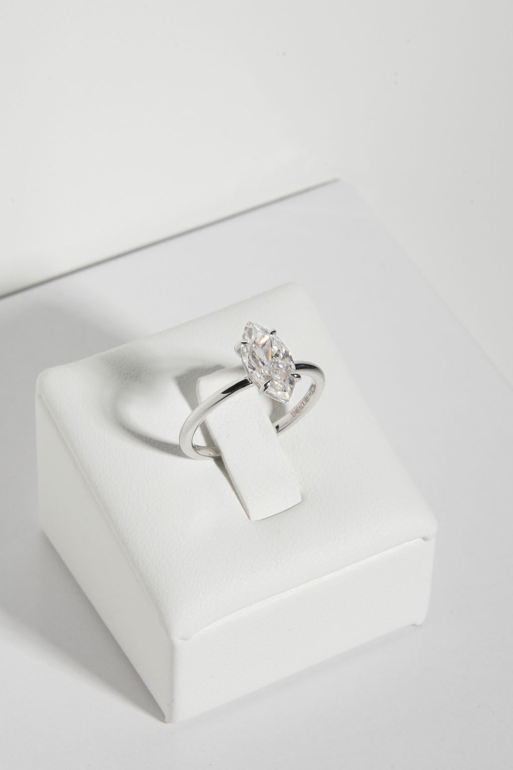 2.0 CT Marquise Shaped Moissanite Solitaire Engagement Ring