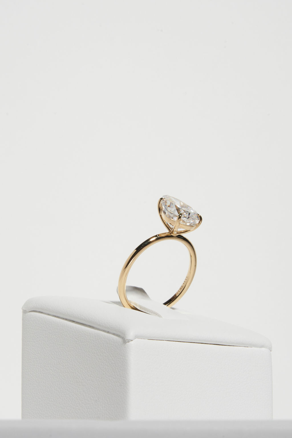 4.0 CT Pear Shaped Moissanite Solitaire Engagement Ring