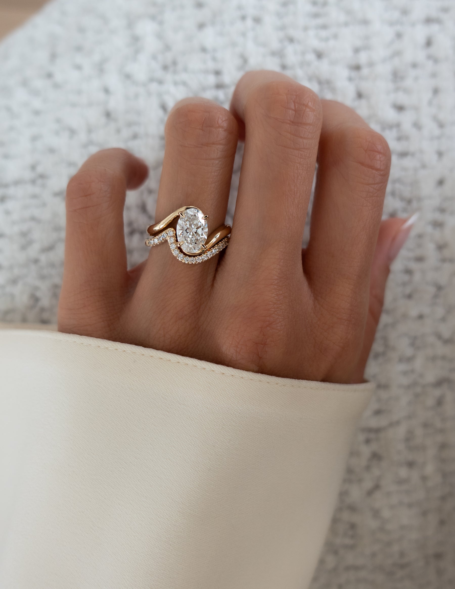 1.50- 3.0 CT Marquise Cut Lab Grown Diamond Solitaire Setting Bridal Set