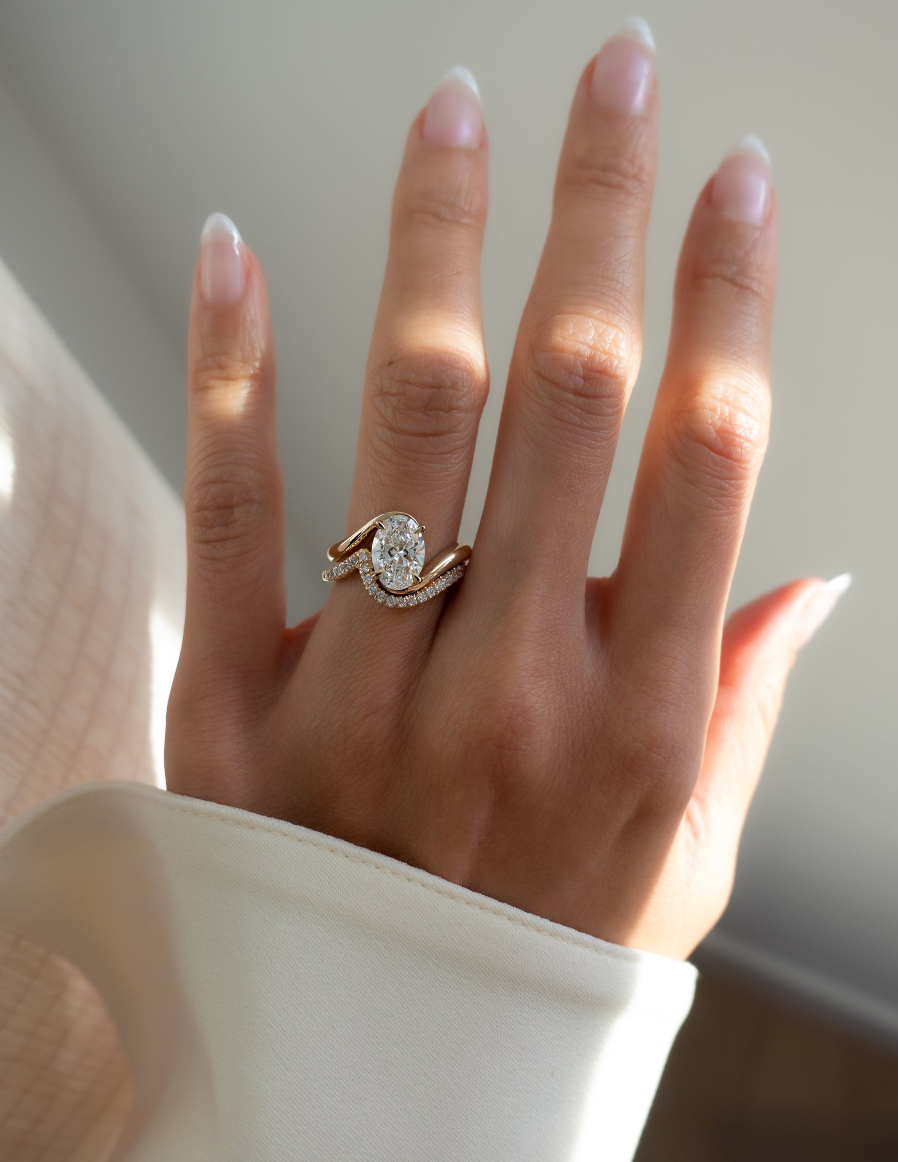 1.50- 3.0 CT Marquise Cut Lab Grown Diamond Solitaire Setting Bridal Set