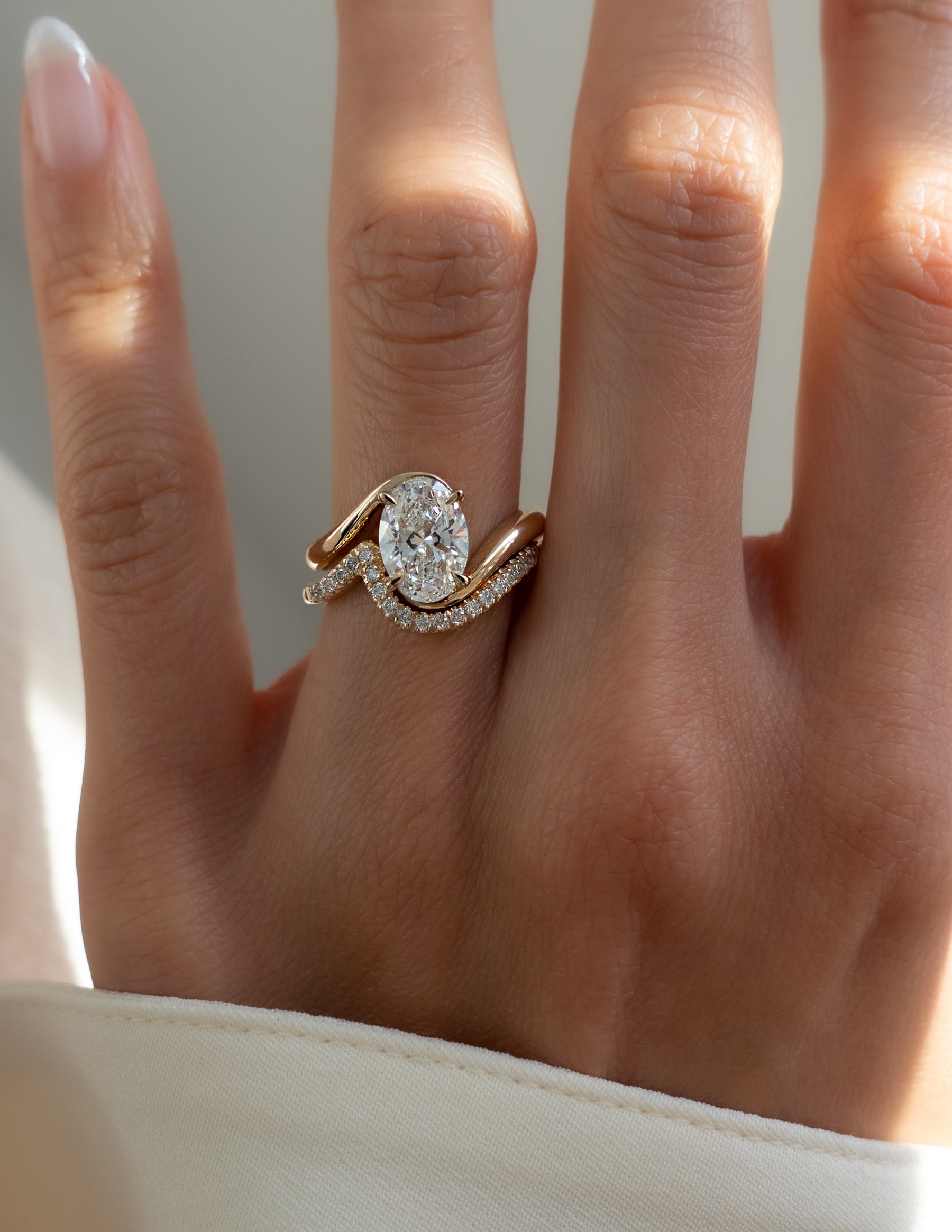 1.50- 3.0 CT Marquise Cut Lab Grown Diamond Solitaire Setting Bridal Set